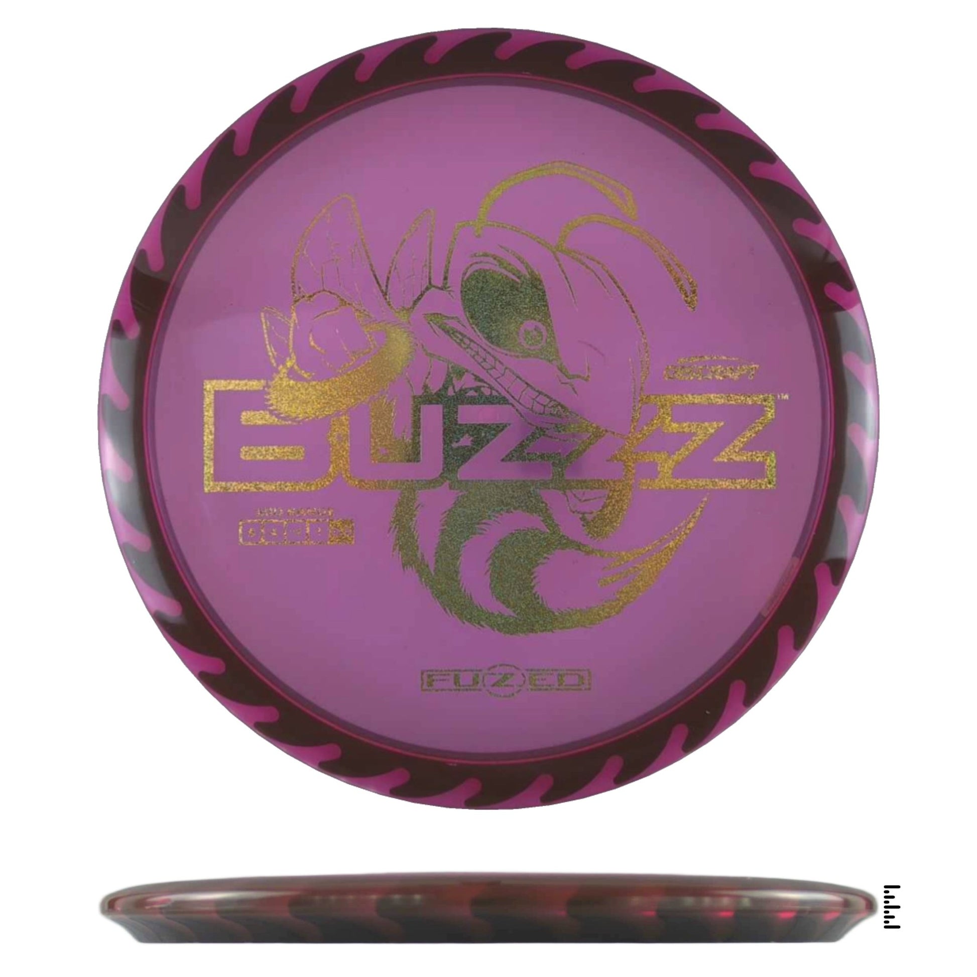Discraft Fuzed Line Buzzz Saw Pattern (Buzzzsaw) - Pink / Black - Powergrip USA