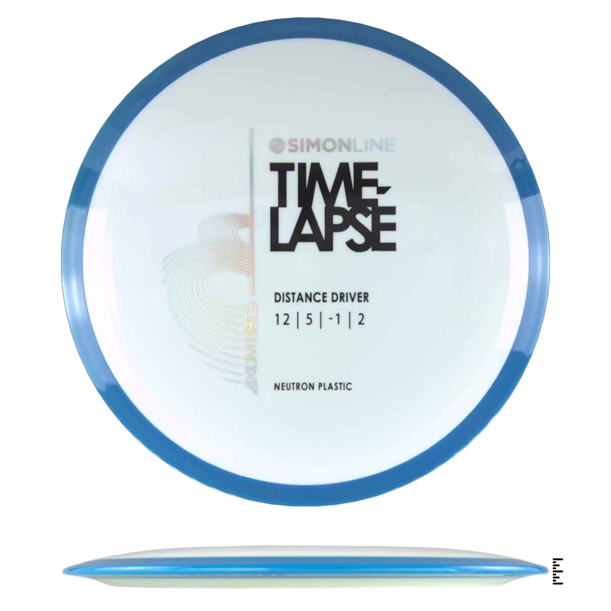 Axiom Discs Simon Line Neutron Time - Lapse - White / Blue - Powergrip USA