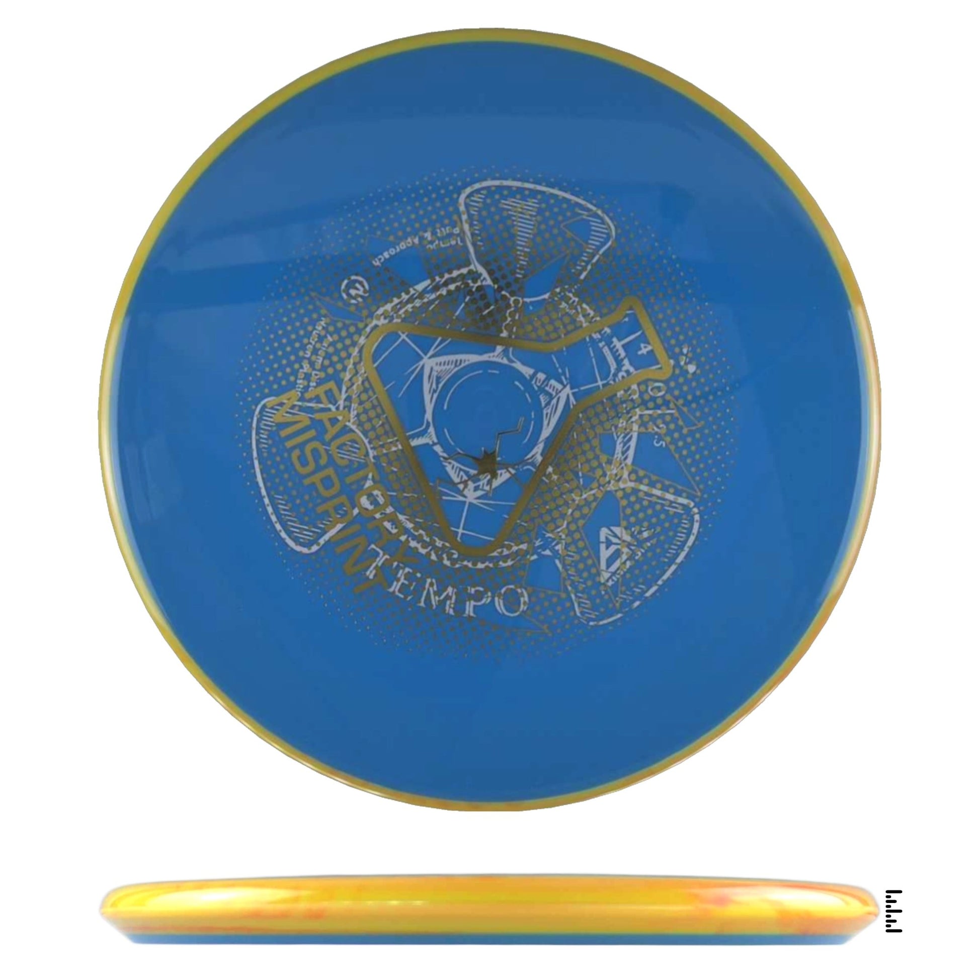 Axiom Discs Neutron Tempo Factory Misprint - Blue / Light Orange - Powergrip USA
