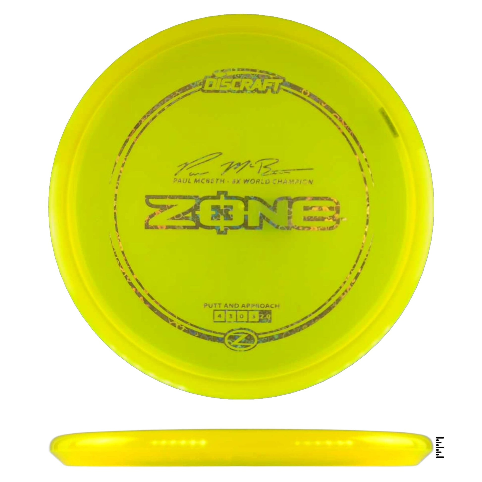 Discraft Z Line Zone Paul McBeth - Fluorescent Yellow - Powergrip USA