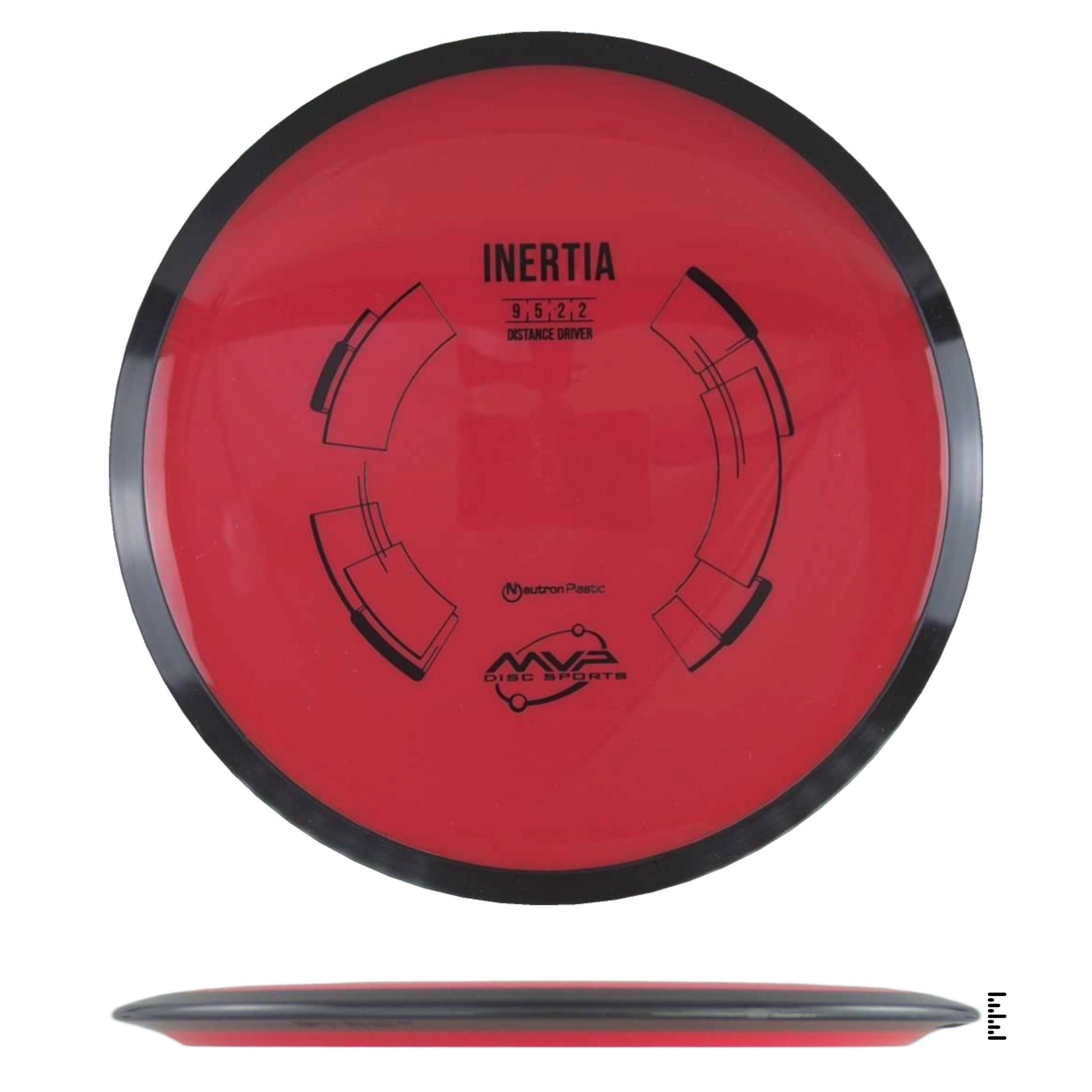 MVP Disc Sports Neutron Inertia - Red - Powergrip USA