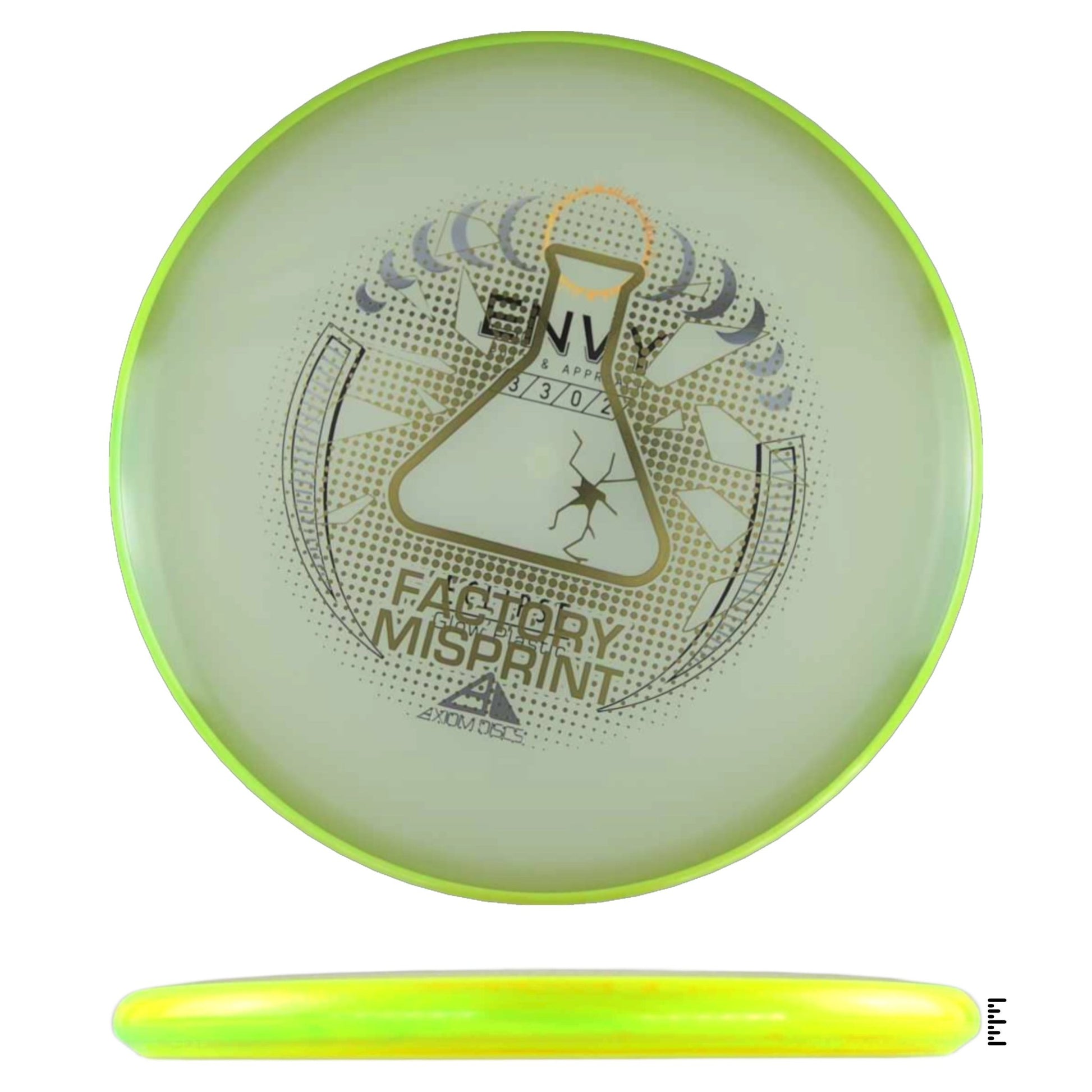 Axiom Discs Eclipse Envy Factory Misprint - Lime - Powergrip USA