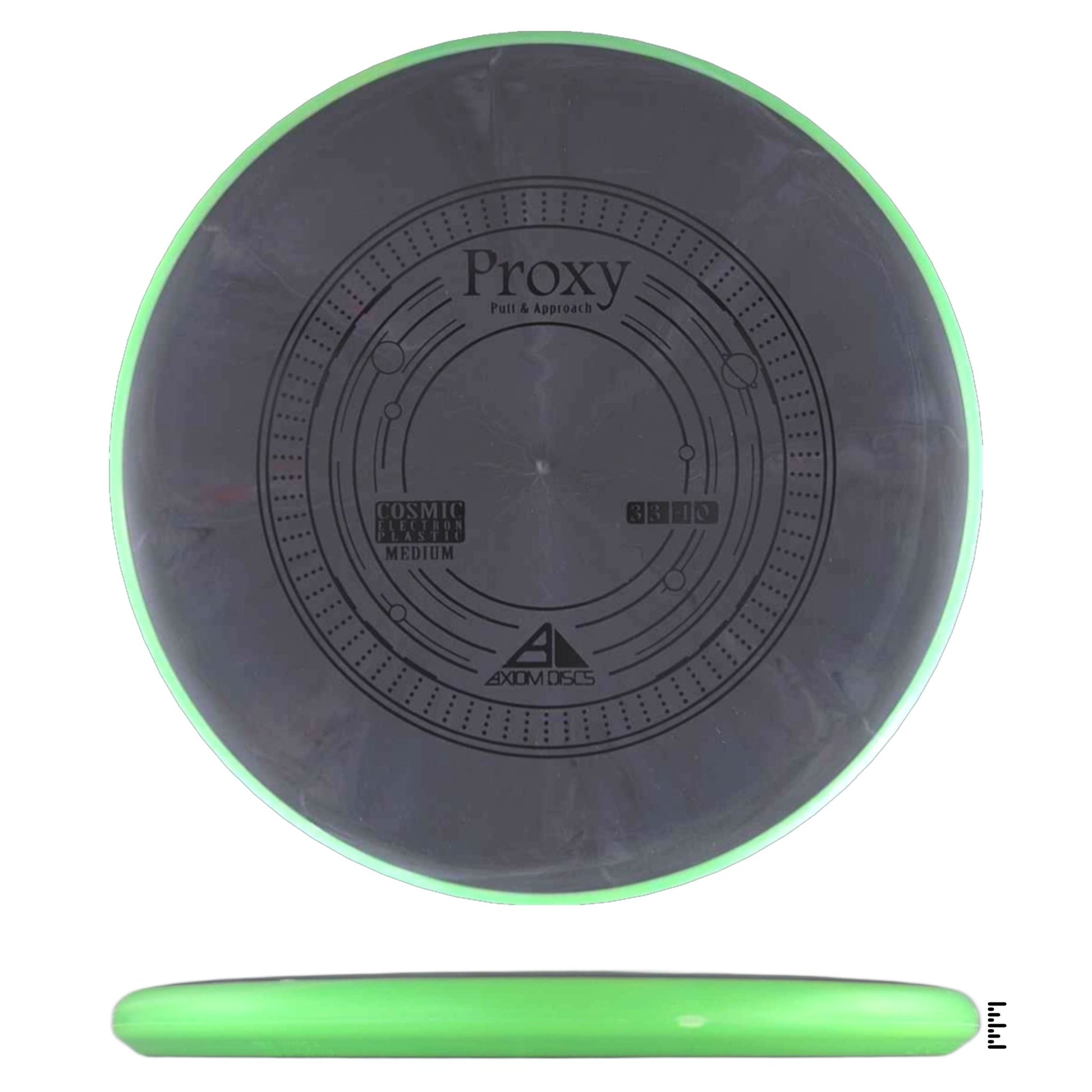 Axiom Discs Cosmic Electron Medium Proxy - Black / Green - Powergrip USA