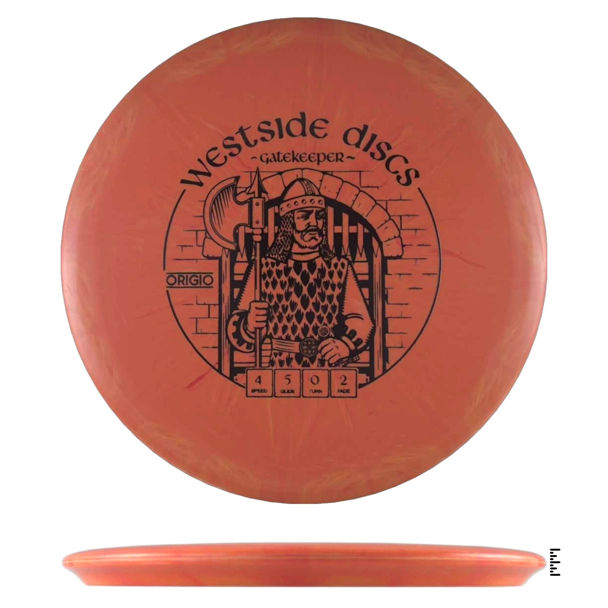 Westside Discs BT Origio Burst Gatekeeper - Orange - Powergrip USA