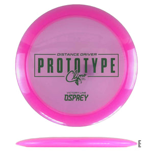 Climo Disc Golf Victory Line Osprey Prototype - Pink - Powergrip USA