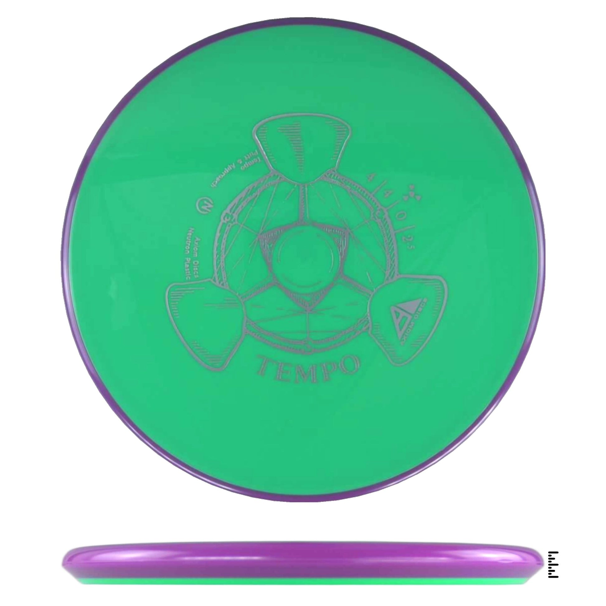 Axiom Discs Neutron Tempo - Green / Violet - Powergrip USA