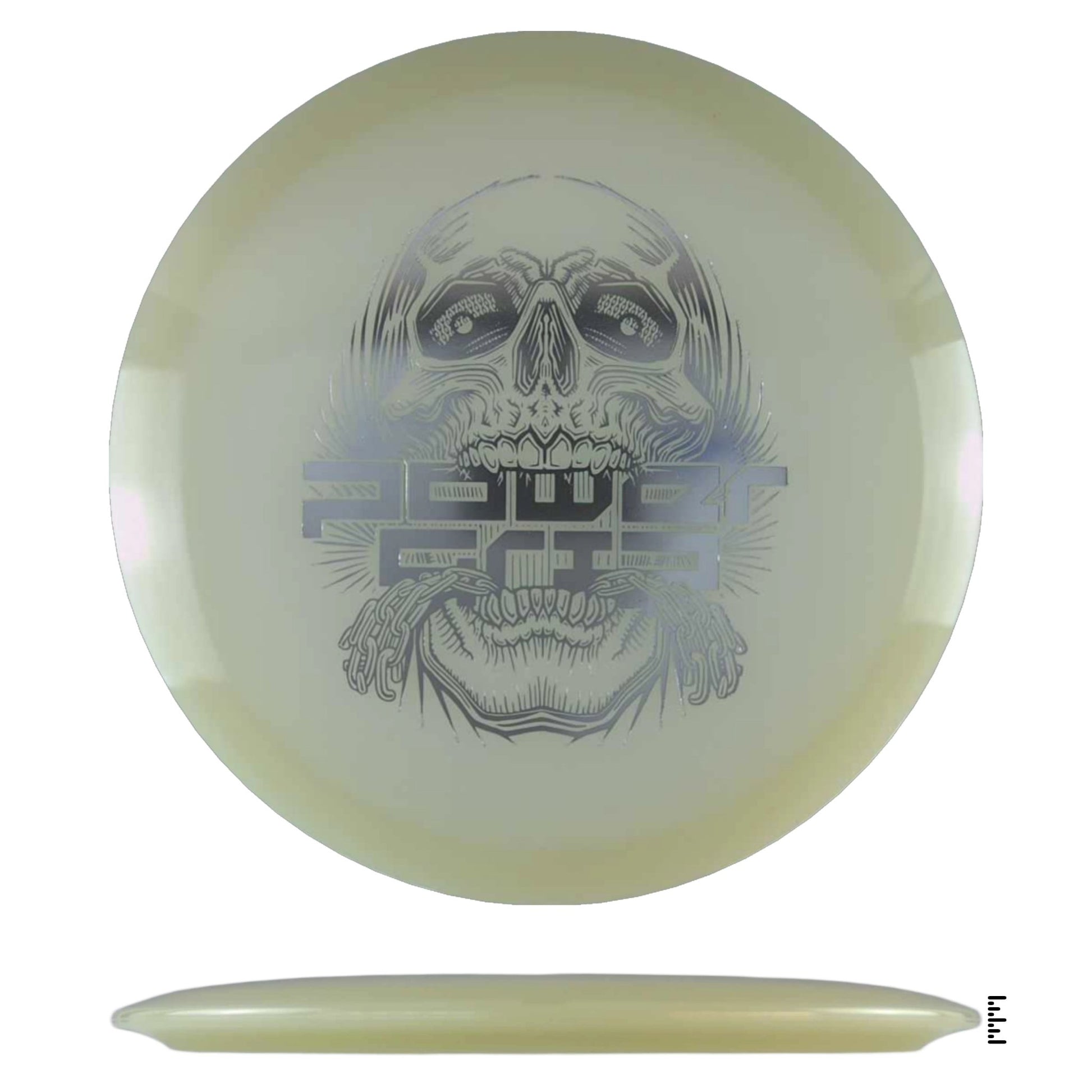 Climo Disc Golf 5x Glow Streak - Skull Stamp - Glow - Powergrip USA