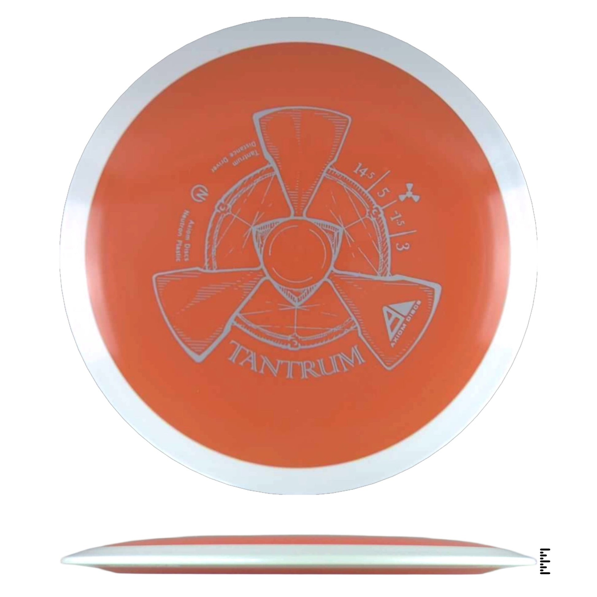 Axiom Discs Neutron Tantrum - Orange / White - Powergrip USA