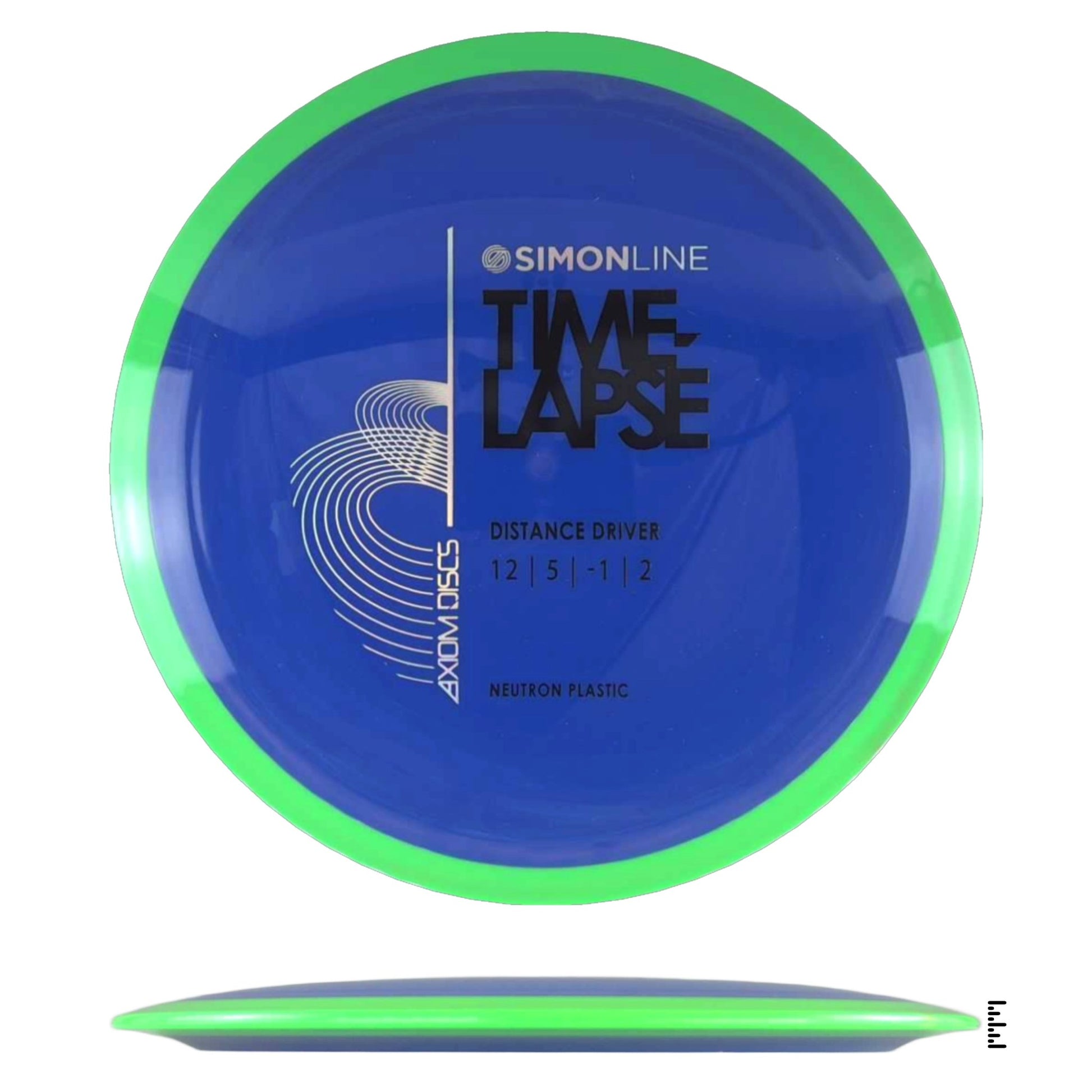 Axiom Discs Simon Line Neutron Time - Lapse - Blue / Green - Powergrip USA