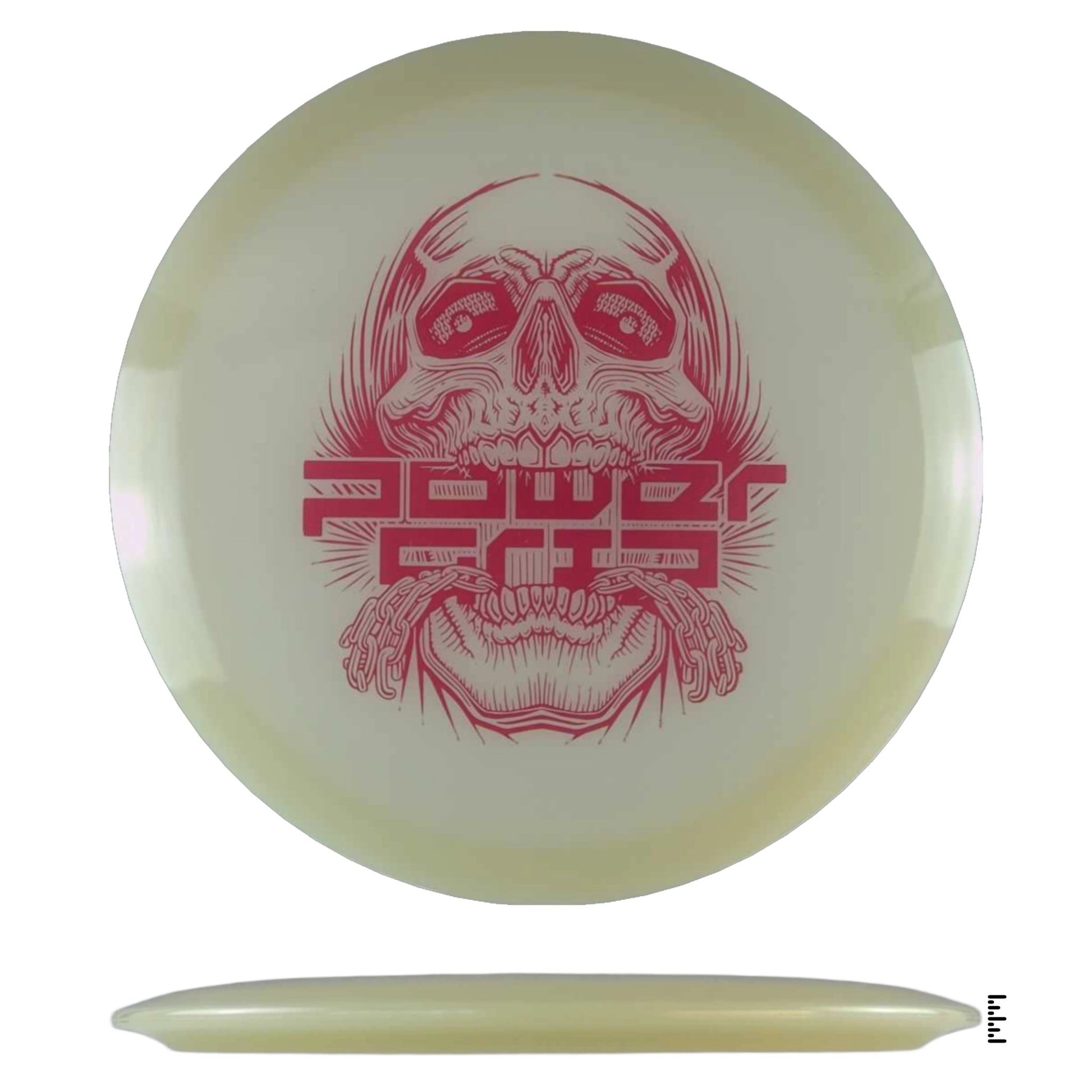 Climo Disc Golf 5x Glow Streak - Skull Stamp - Glow - Powergrip USA