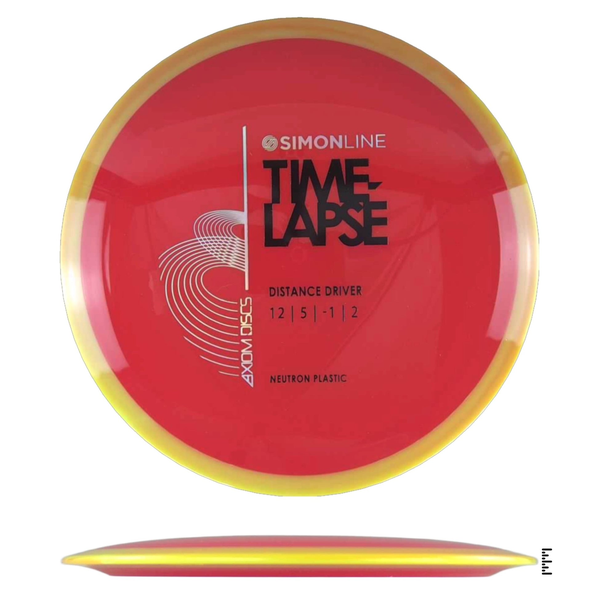 Axiom Discs Simon Line Neutron Time - Lapse - Red / Orange - Powergrip USA