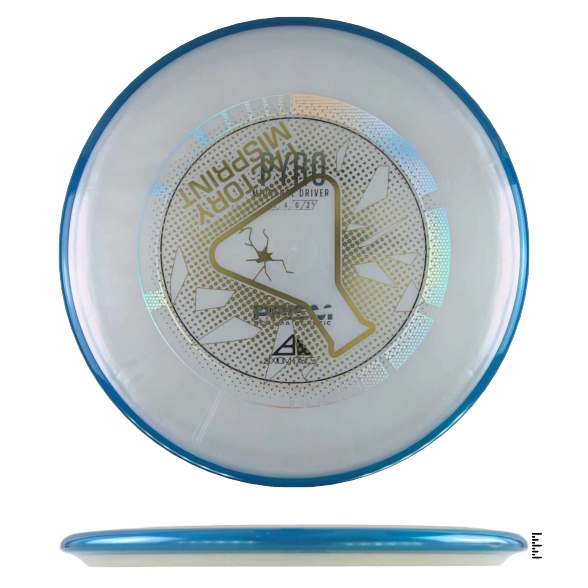 Axiom Discs Prism Plasma Pyro Factory Misprint - White / Blue - Powergrip USA