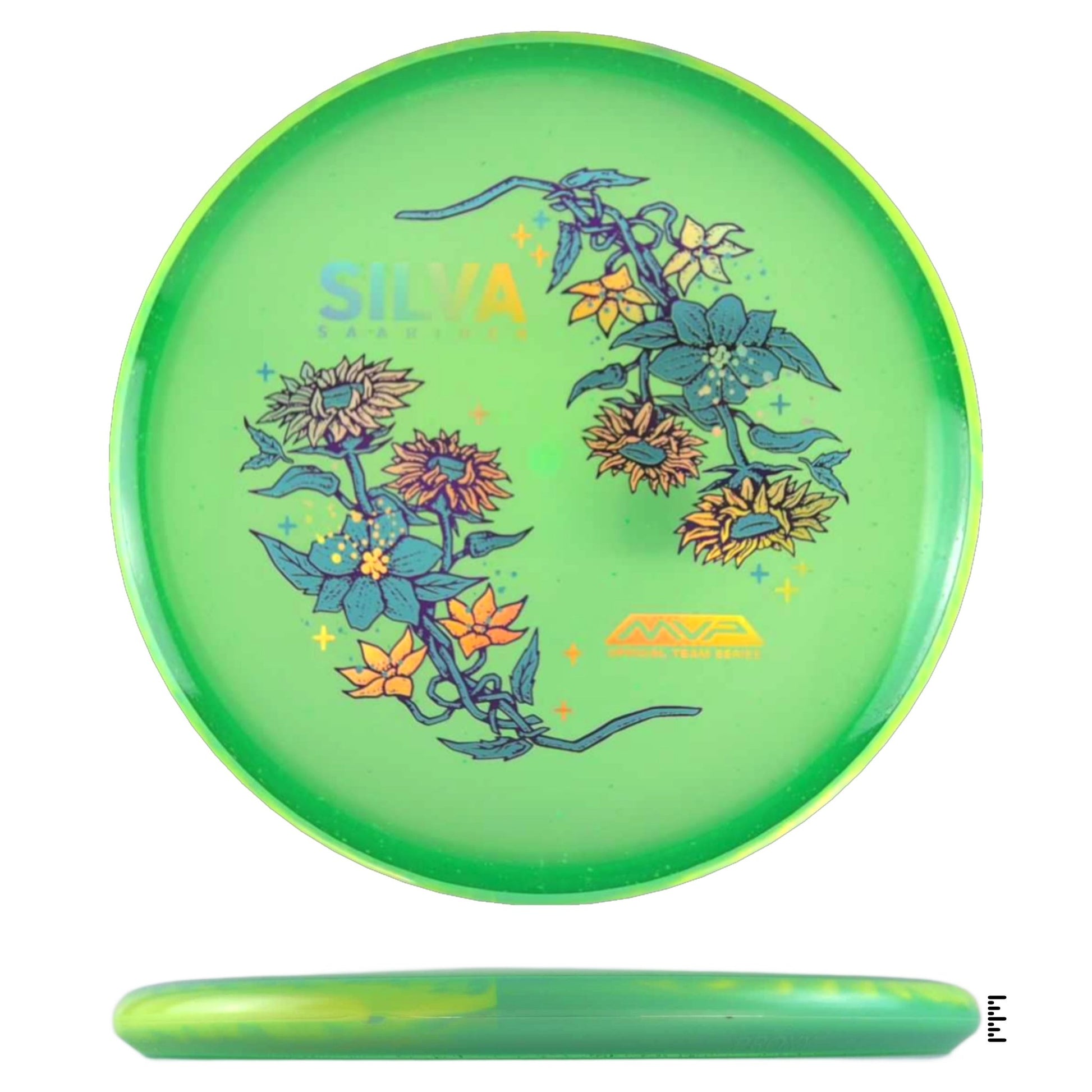 Particle Glow Proton Soft Proxy Silva Saarinen Team Series - Forest Stars - Green / Light Green - Powergrip USA