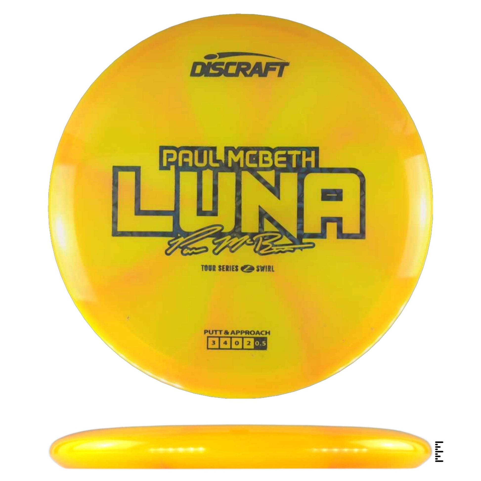 Discraft Z Swirl Luna 2025 Paul McBeth Tour Series - Light Orange - Powergrip USA