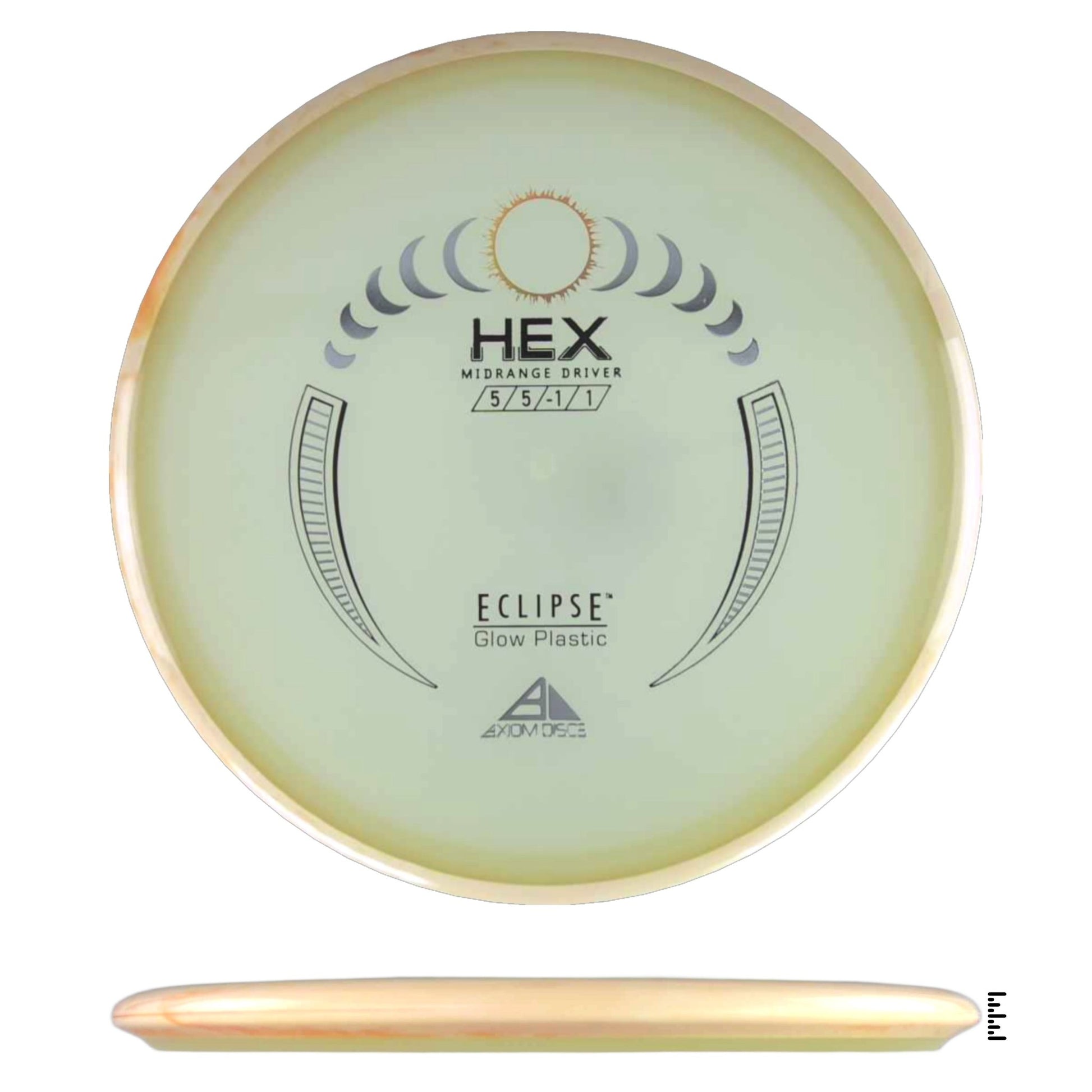 Axiom Discs Eclipse Hex - Light Orange - Powergrip USA