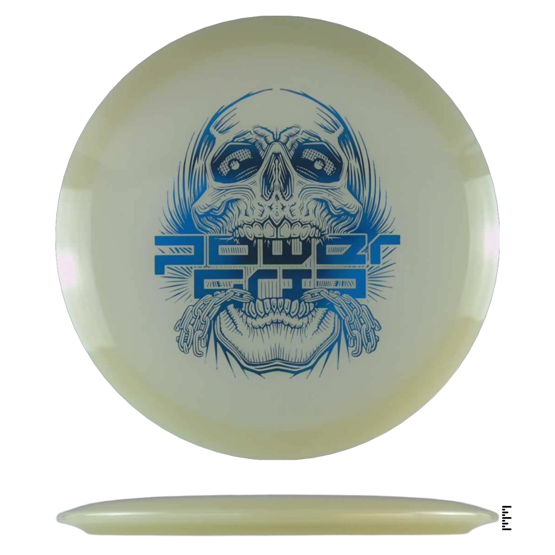 Climo Disc Golf 5x Glow Streak - Skull Stamp - Glow - Powergrip USA