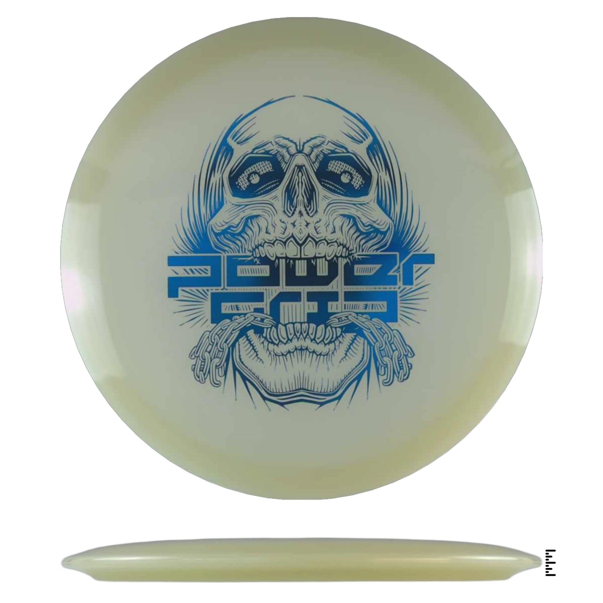 Climo Disc Golf 5x Glow Streak - Skull Stamp - Glow - Powergrip USA