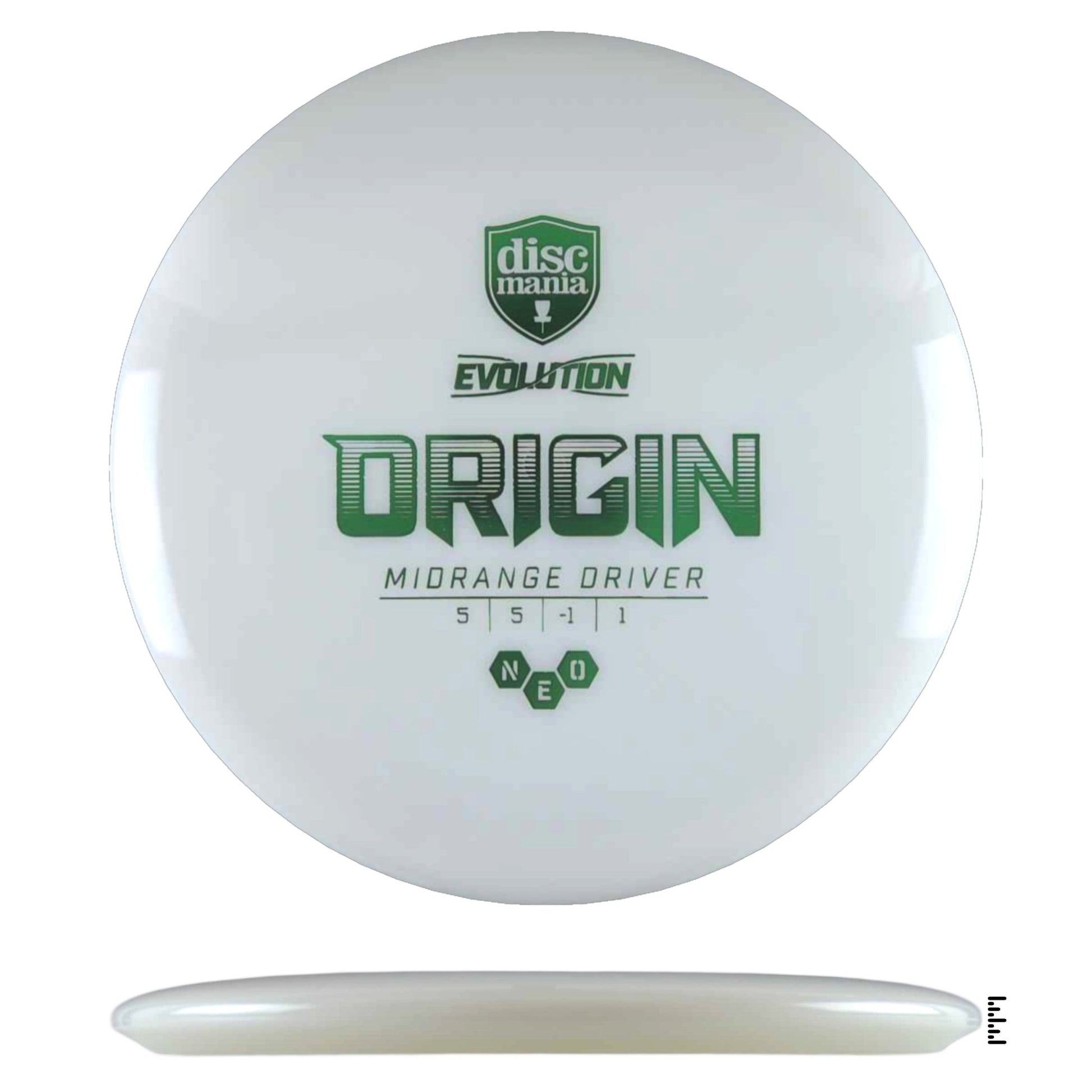 Discmania Evolution Neo Origin - White - Powergrip USA