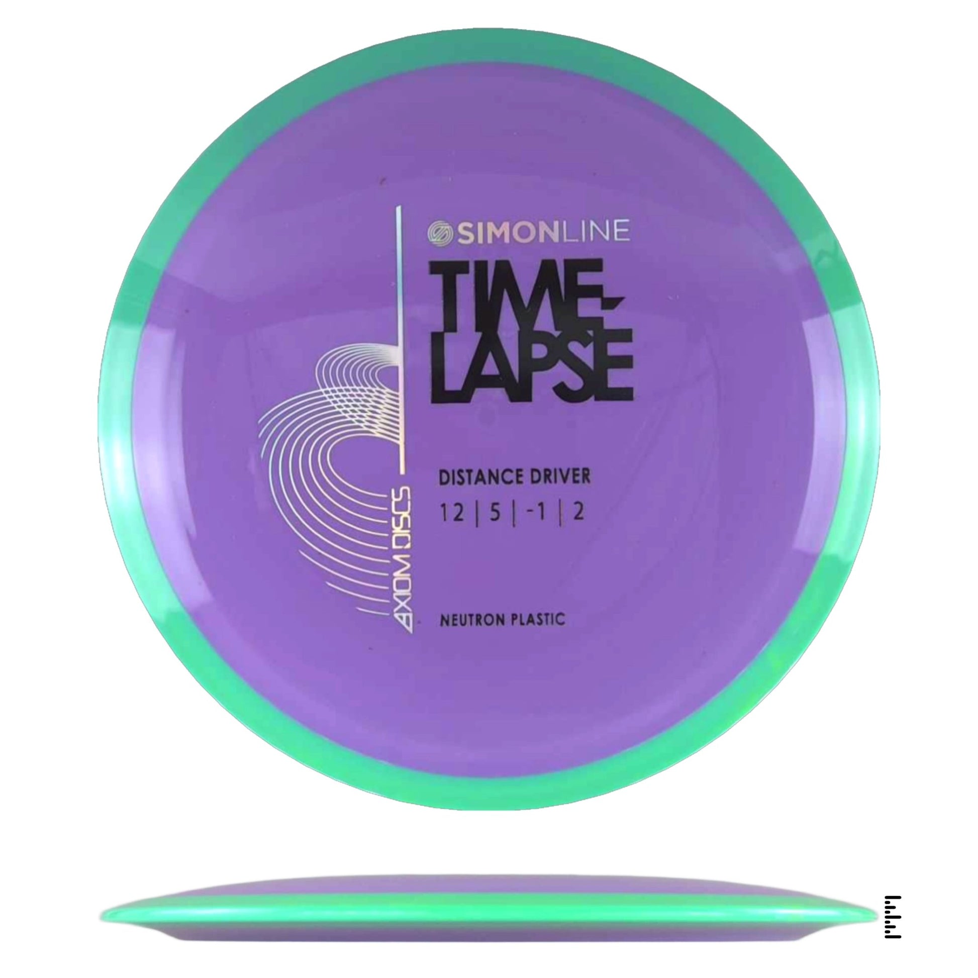 Axiom Discs Simon Line Neutron Time - Lapse - Plum / Green - Powergrip USA