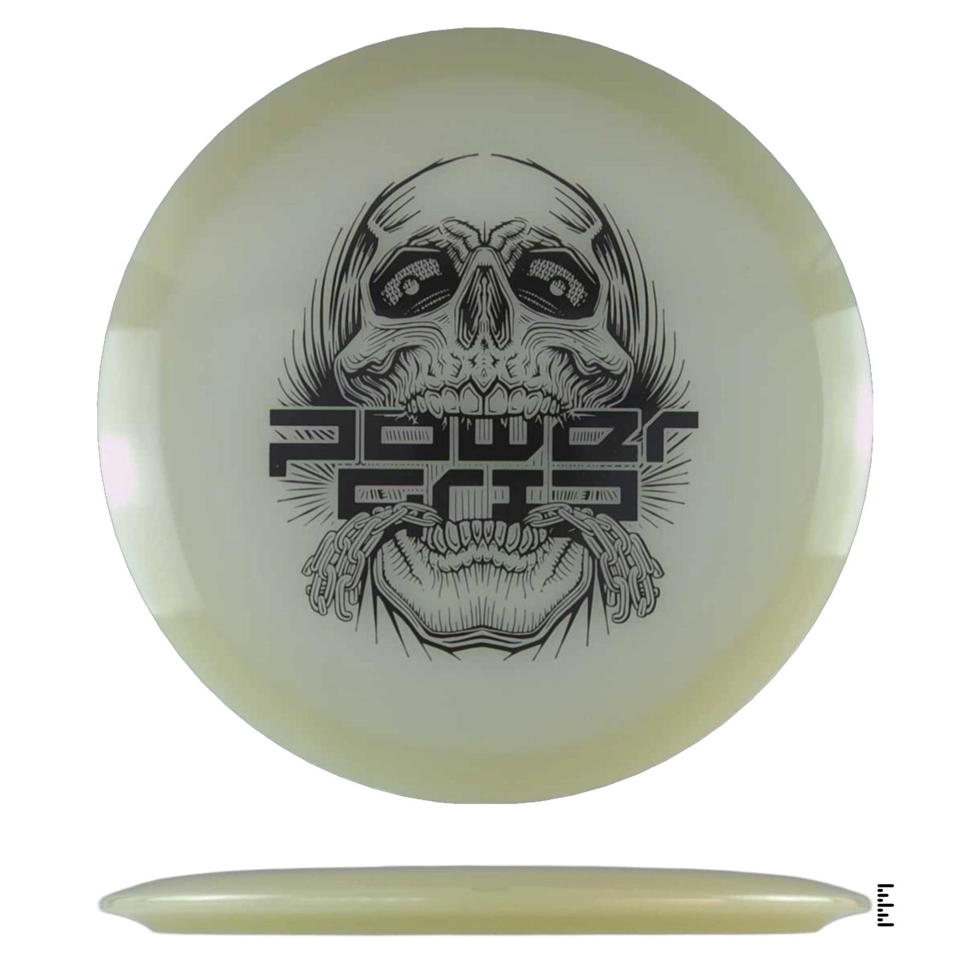 Climo Disc Golf 5x Glow Streak - Skull Stamp - Glow - Powergrip USA