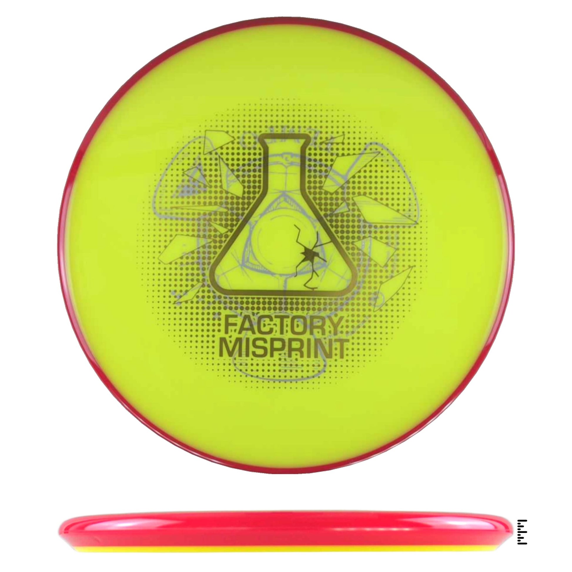Axiom Discs Neutron Tempo Factory Misprint - Yellow / Red - Powergrip USA