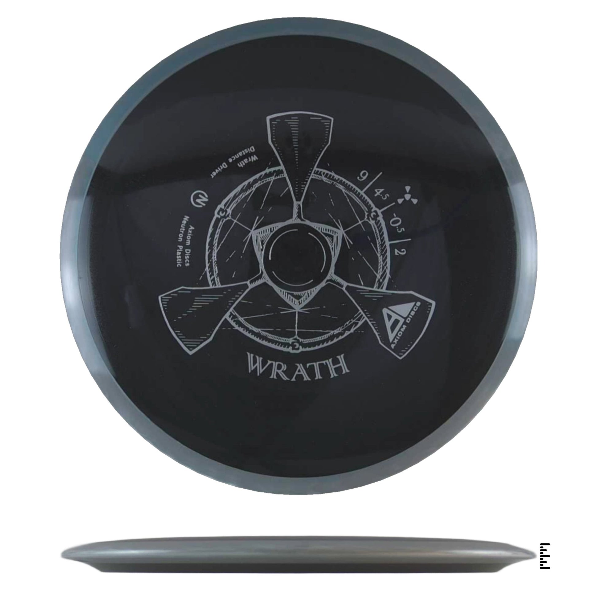 Axiom Discs Neutron Wrath - Black / Gray - Powergrip USA