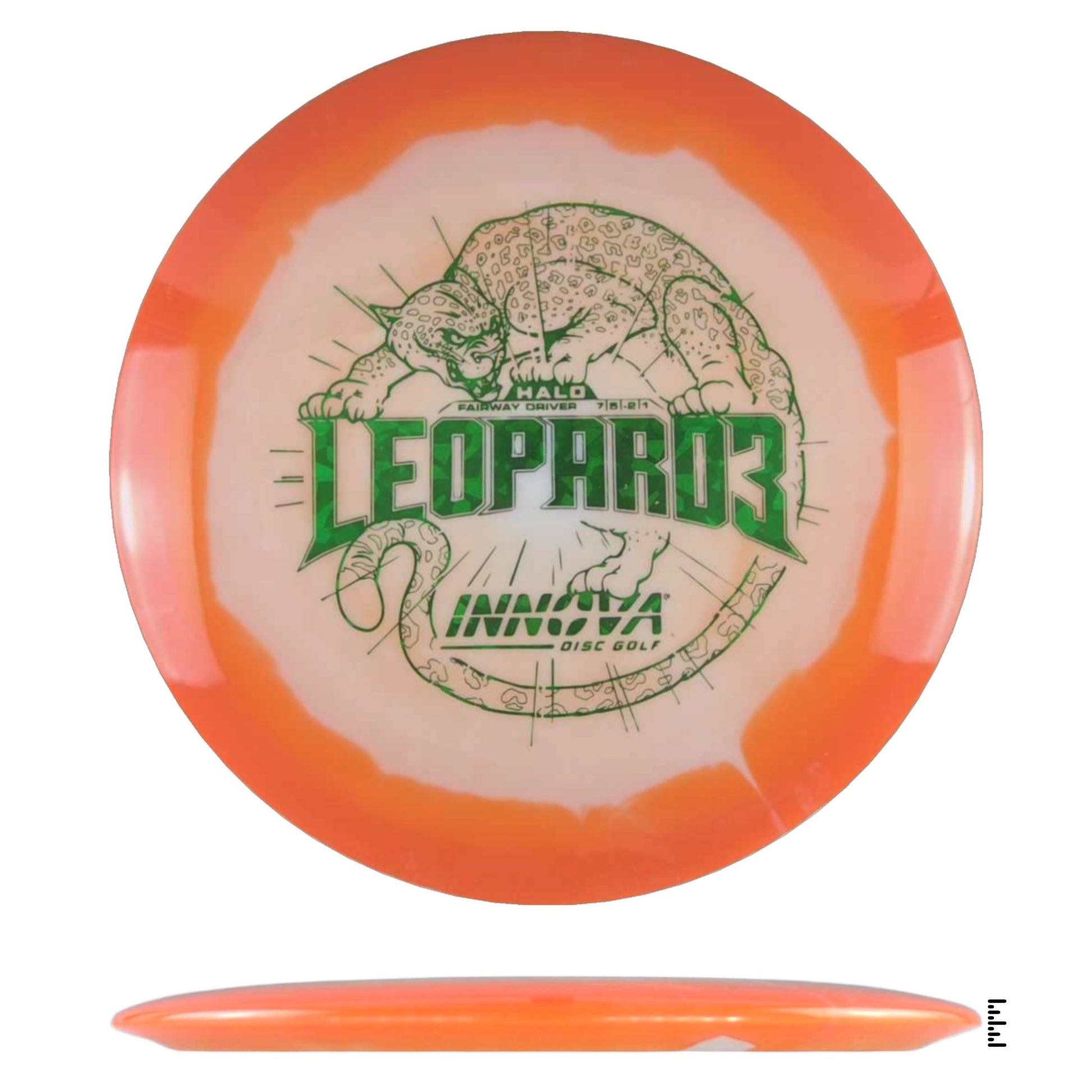 Innova Halo Leopard3 - White / Orange - Powergrip USA