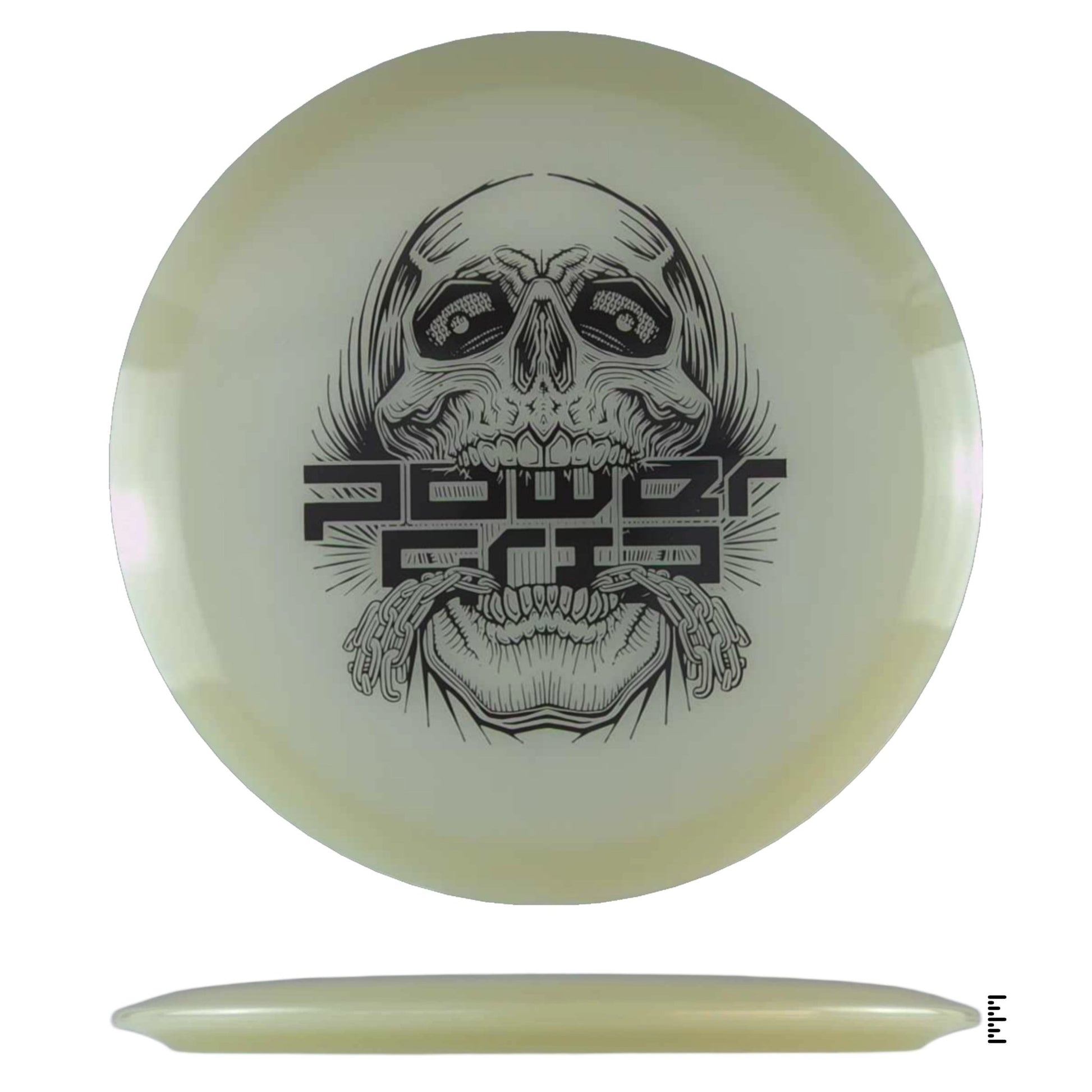 Climo Disc Golf 5x Glow Streak - Skull Stamp - Glow - Powergrip USA