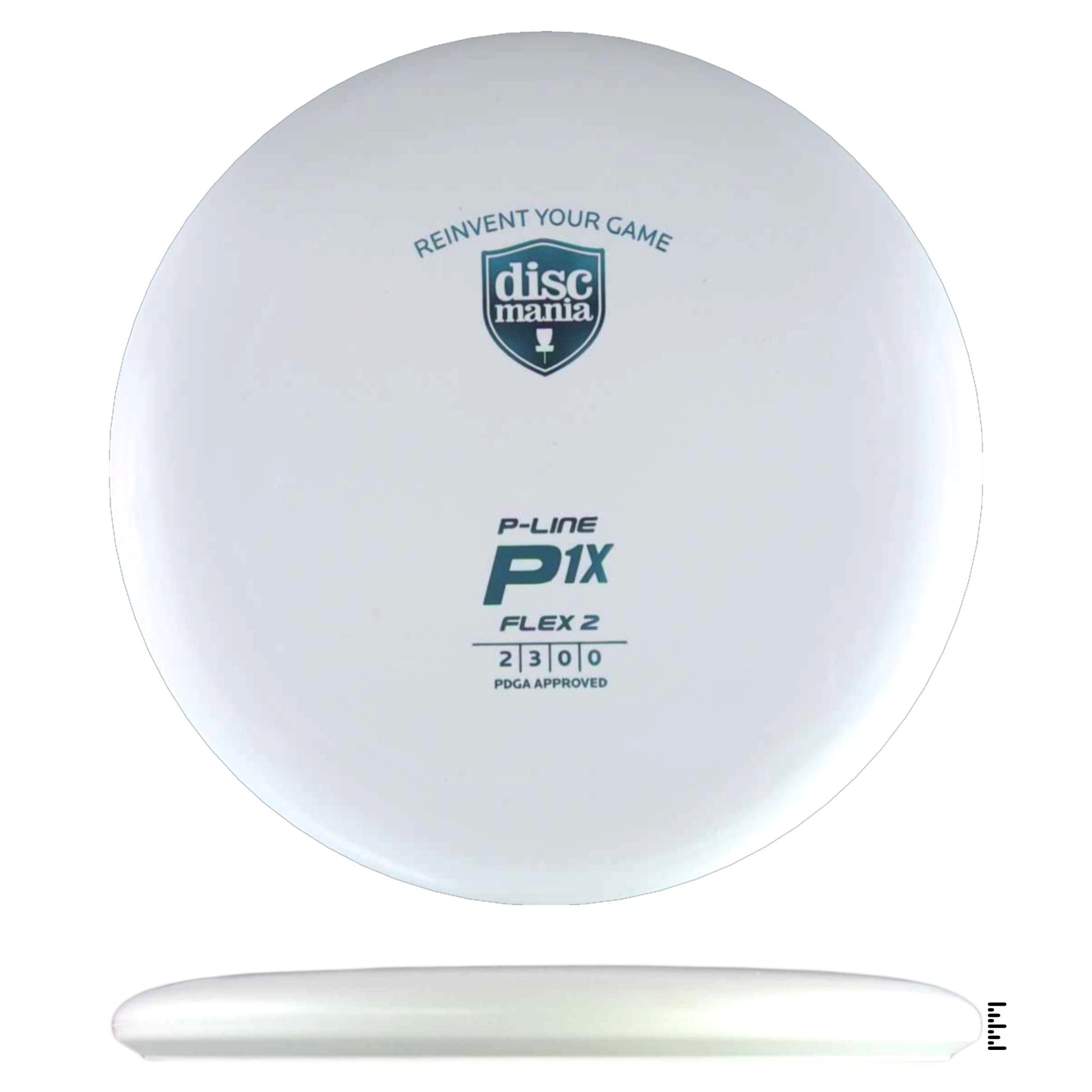 Discmania P - Line Flex 2 P1x - White - Powergrip USA