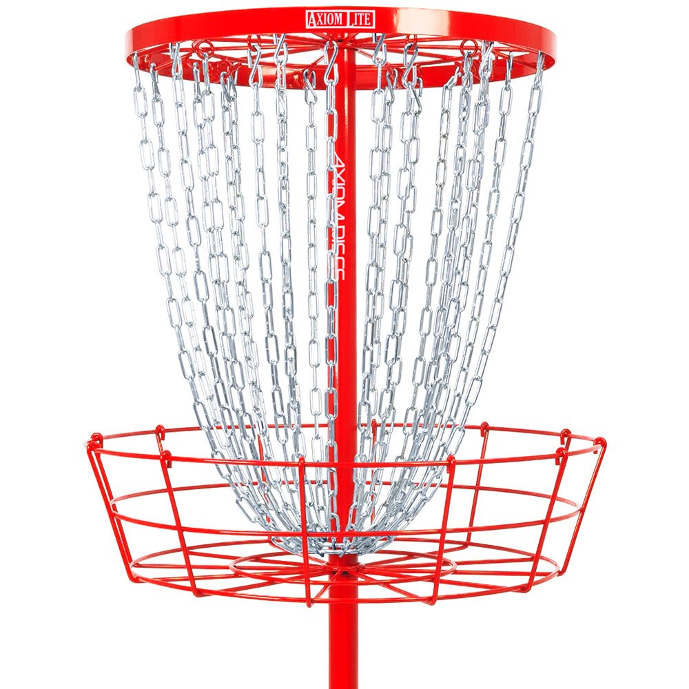 Lite Disc Golf Basket - Red - Powergrip USA