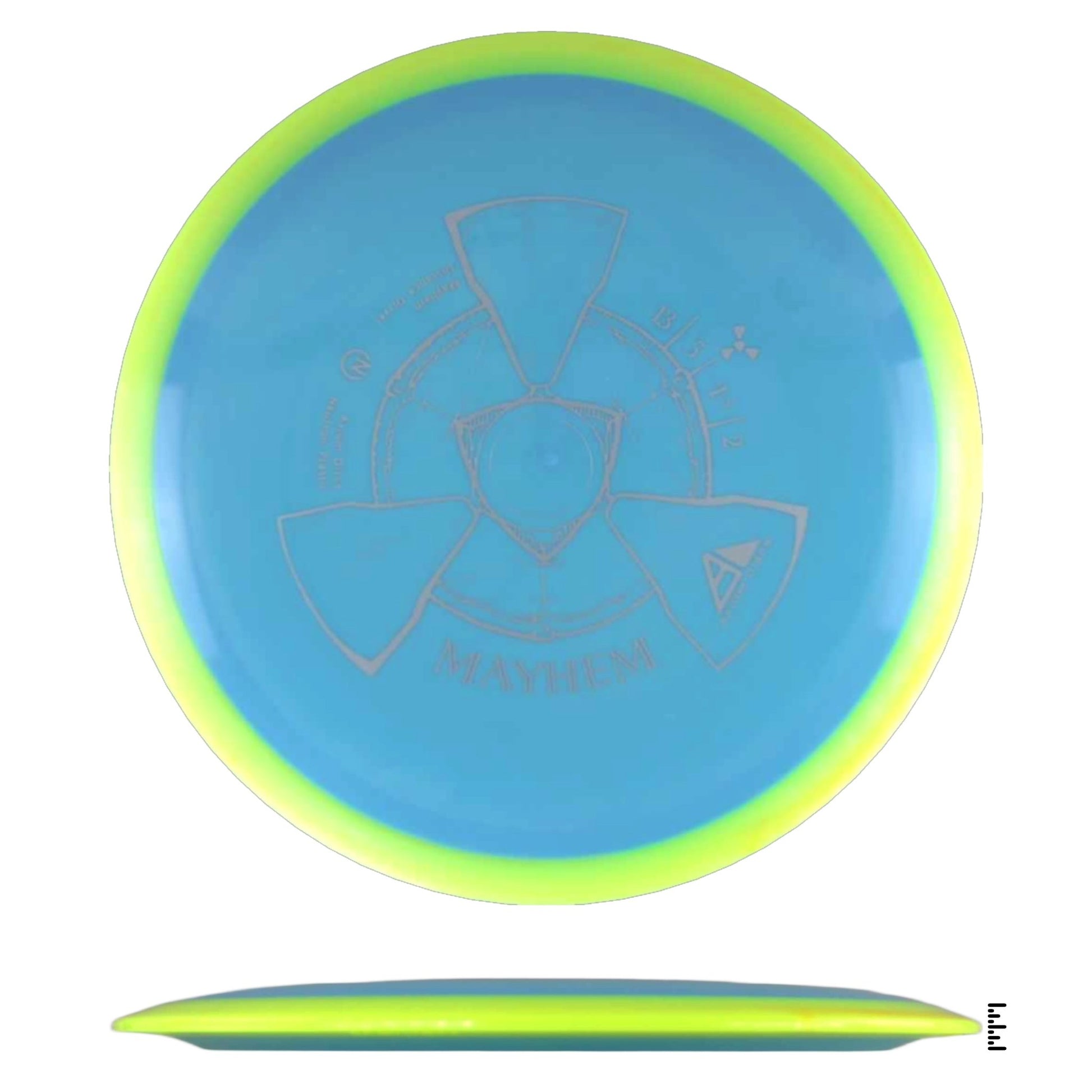 Axiom Discs Neutron Mayhem - Light Blue / Fluorescent Yellow - Powergrip USA