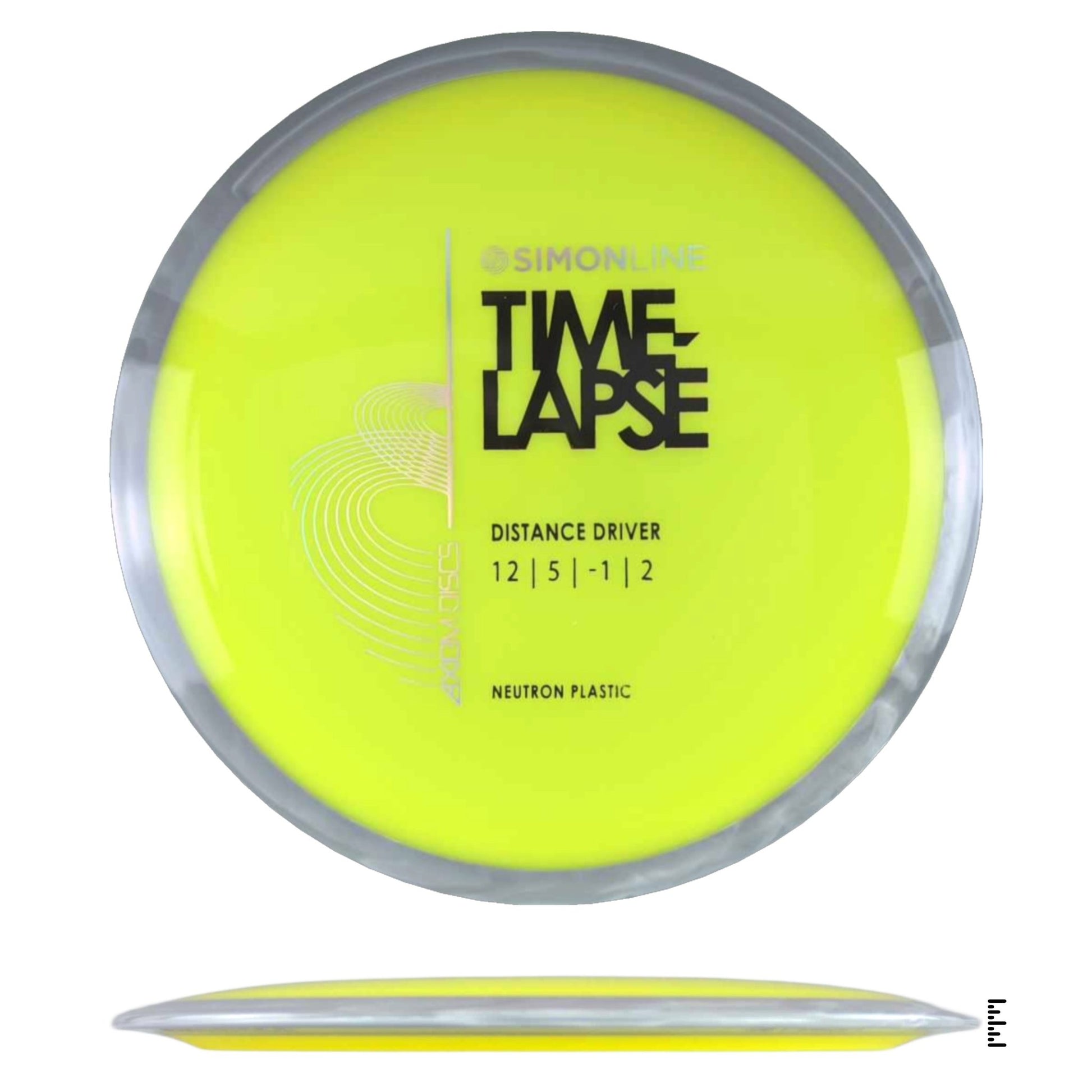 Axiom Discs Simon Line Neutron Time - Lapse - Yellow / Grey - Powergrip USA
