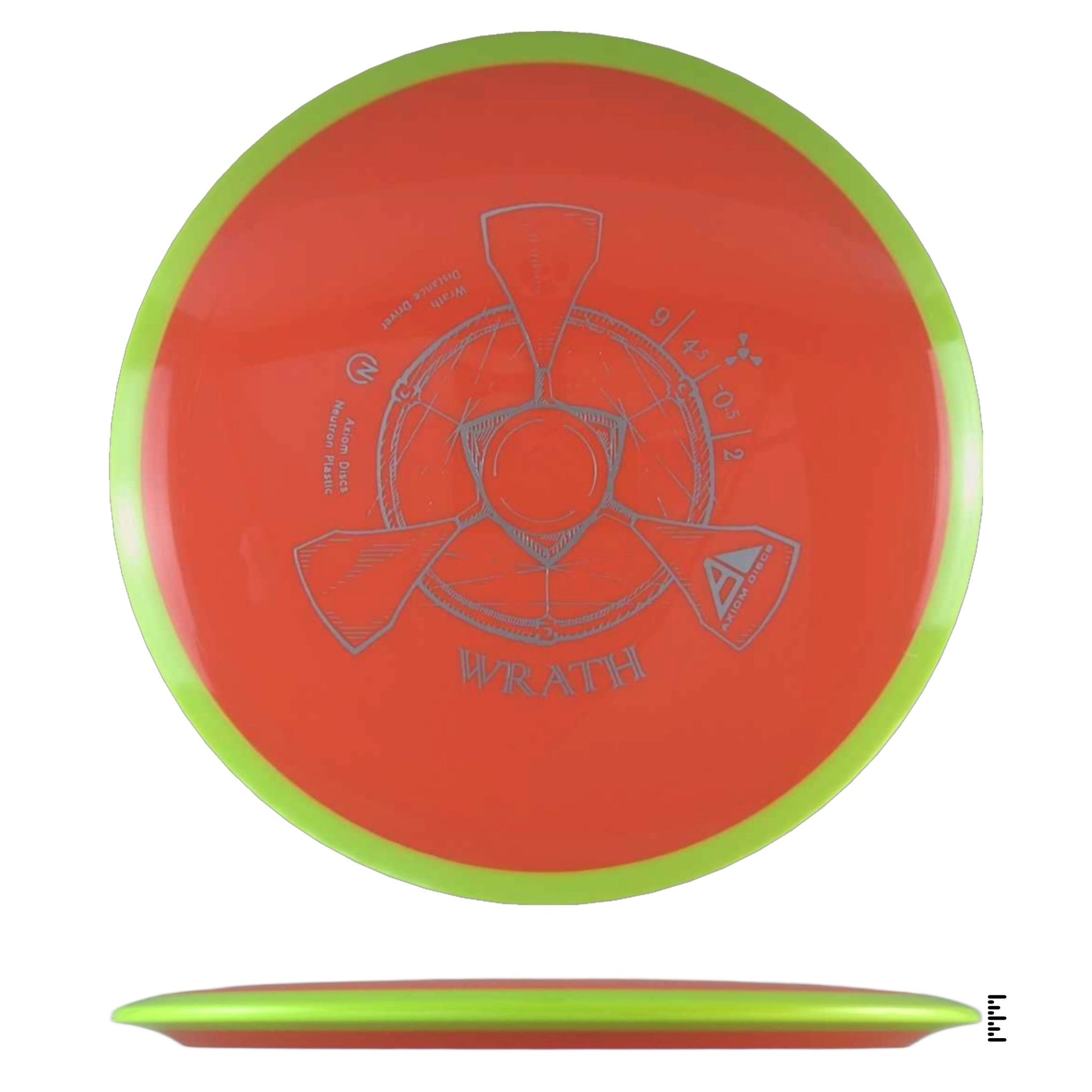 Axiom Discs Neutron Wrath - Orange / Fluorescent Yellow - Powergrip USA