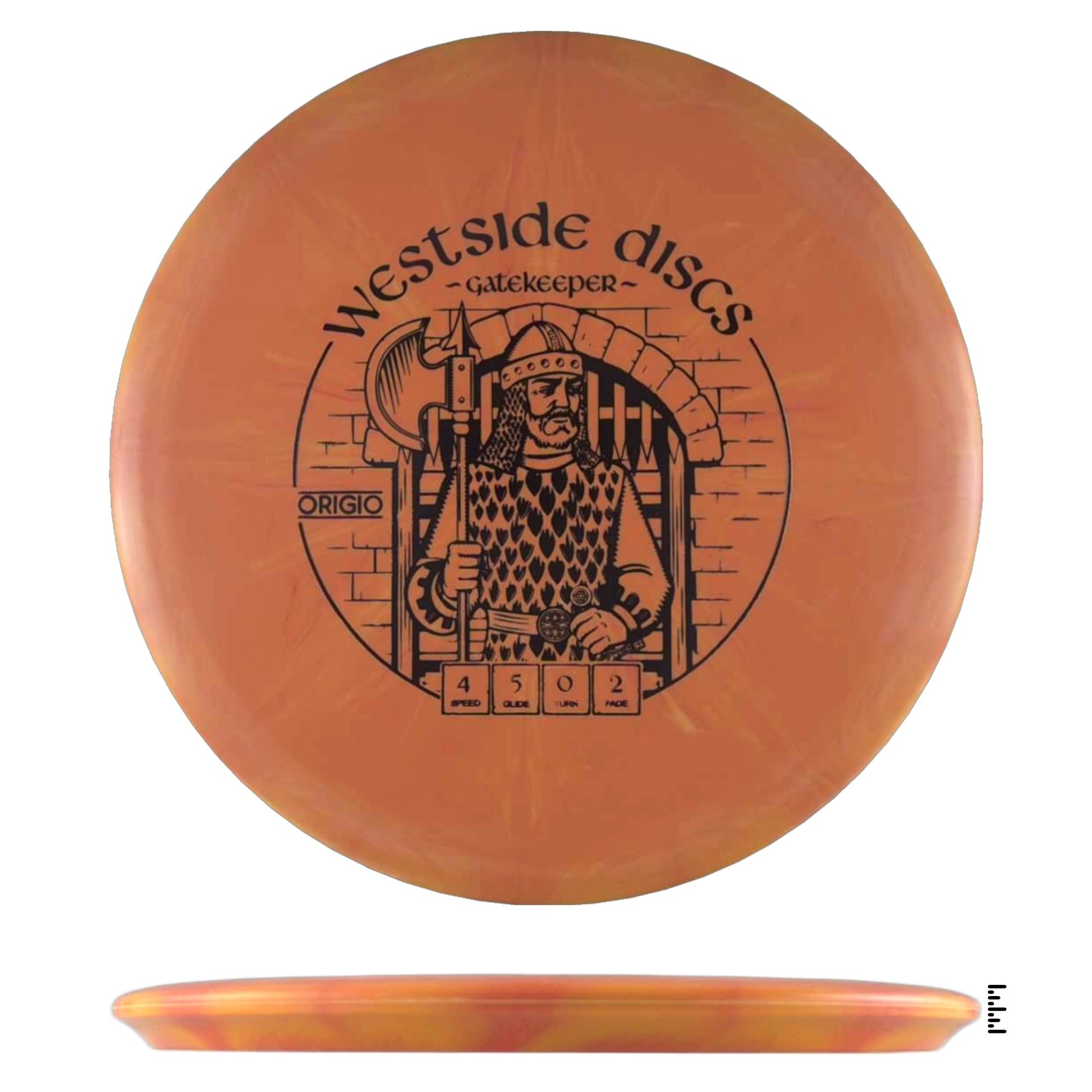 Westside Discs BT Origio Burst Gatekeeper - Orange - Powergrip USA