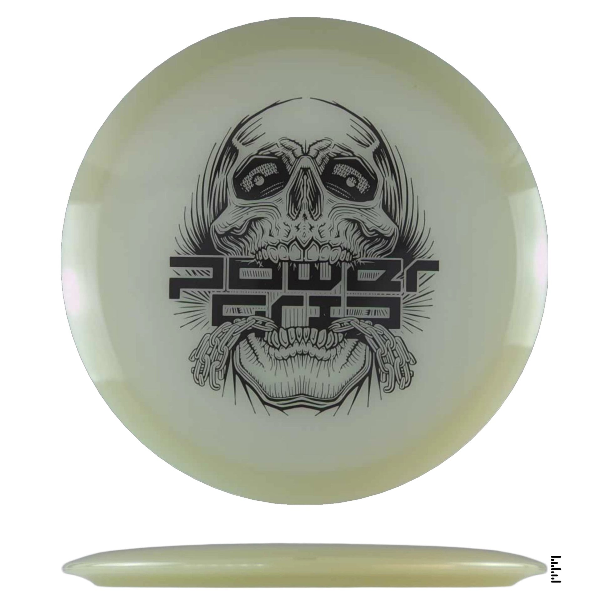 Climo Disc Golf 5x Glow Streak - Skull Stamp - Glow - Powergrip USA