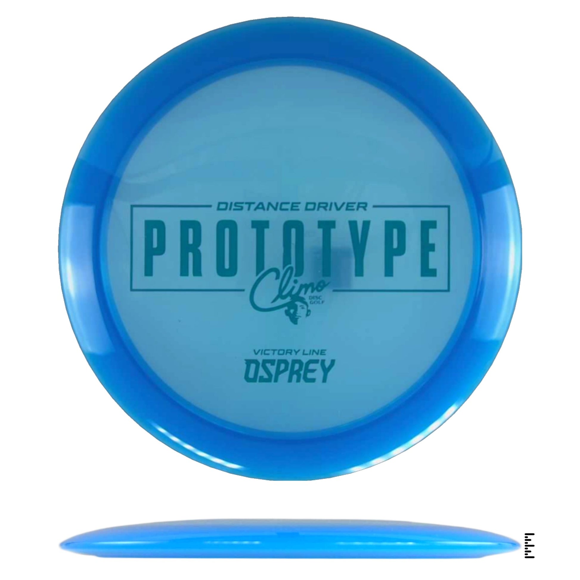 Climo Disc Golf Victory Line Osprey Prototype - Blue - Powergrip USA