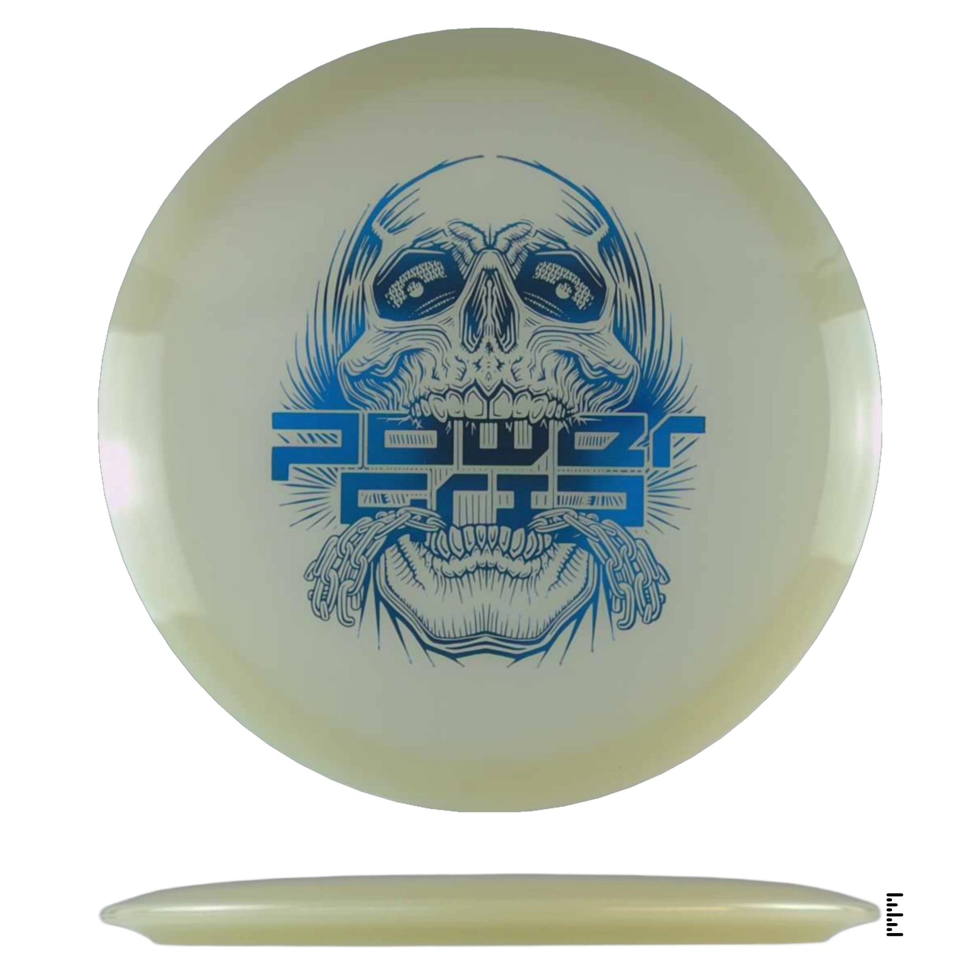 Climo Disc Golf 5x Glow Streak - Skull Stamp - Glow - Powergrip USA
