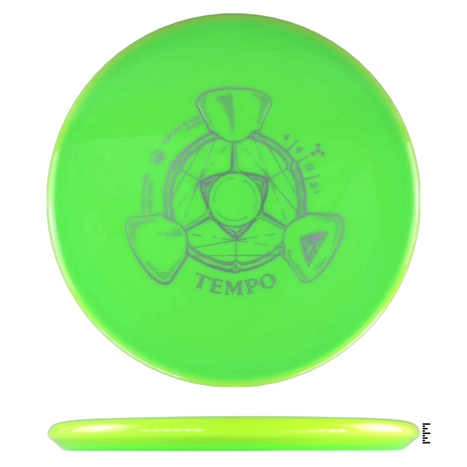 Axiom Discs Neutron Tempo - Lime / Fluorescent Yellow - Powergrip USA