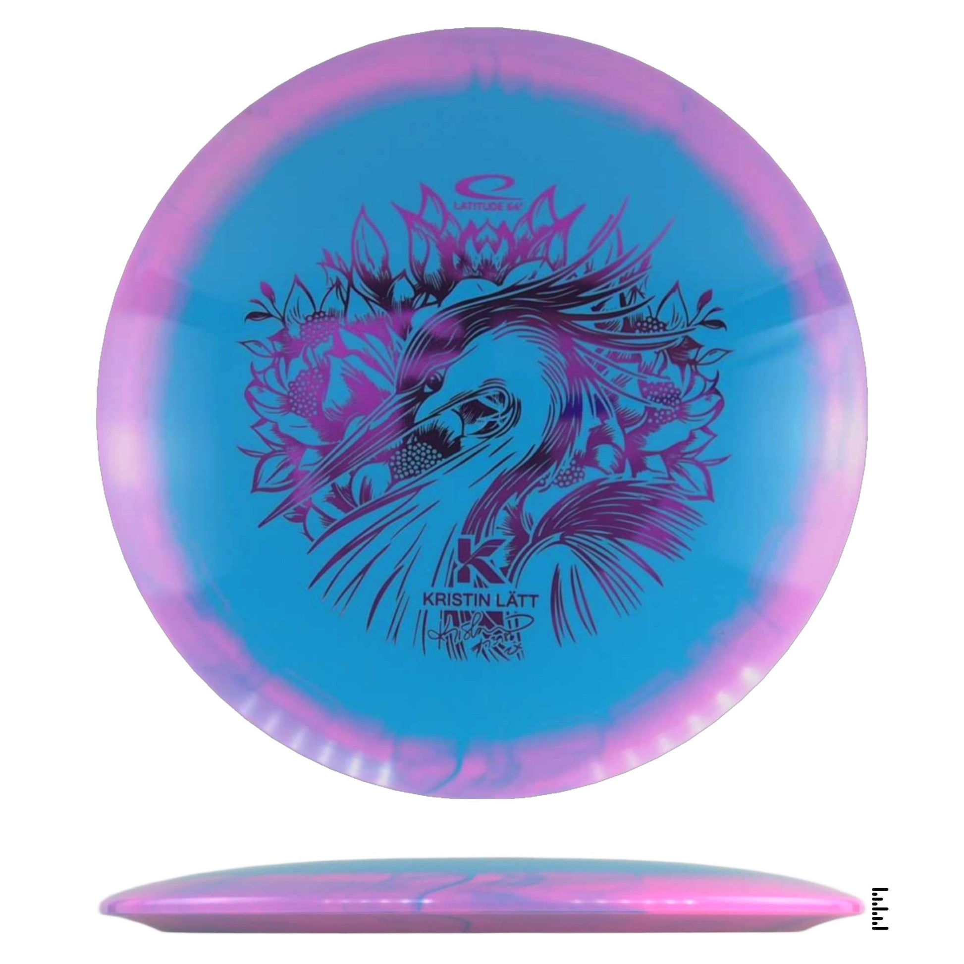 Gold Orbit Saint Pro Kristin Lätt 2025 Team Series - Light Blue / Pink - Powergrip USA