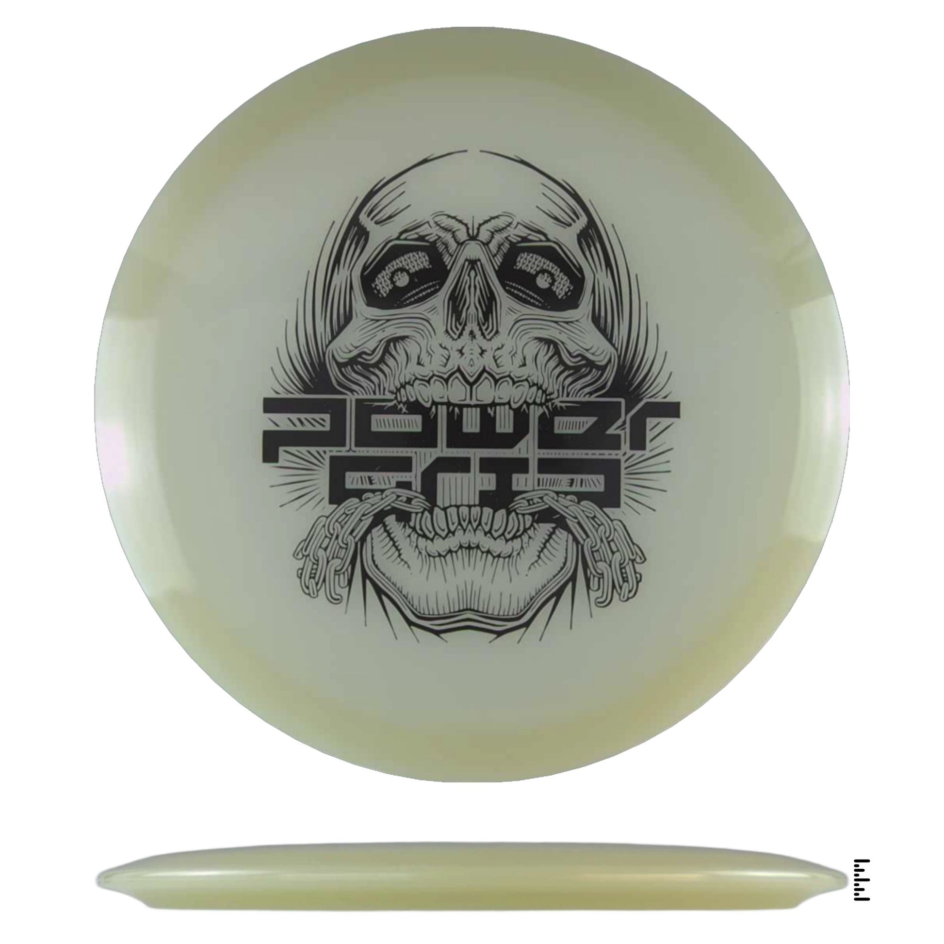Climo Disc Golf 5x Glow Streak - Skull Stamp - Glow - Powergrip USA