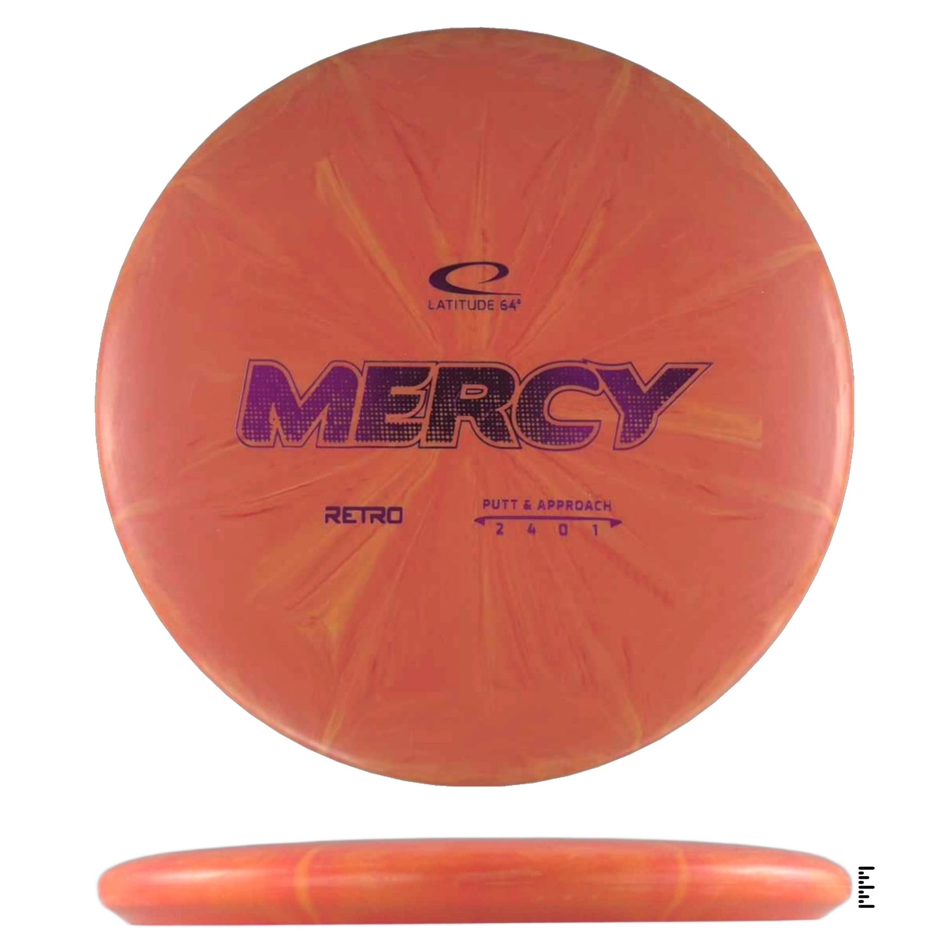 Latitude 64 Retro Burst Mercy - Orange - Powergrip USA