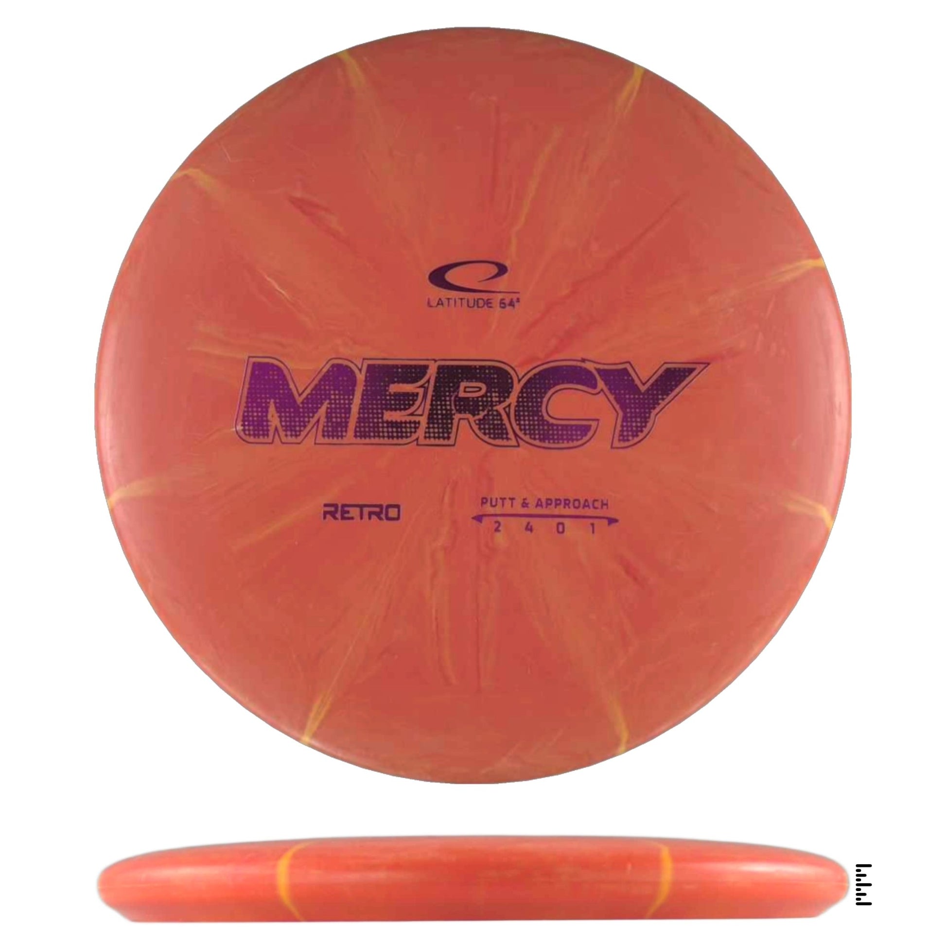 Latitude 64 Retro Burst Mercy - Orange - Powergrip USA