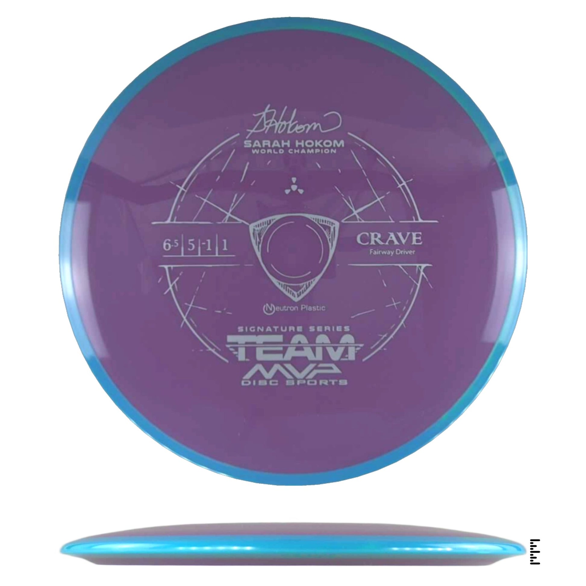 Axiom Discs Neutron Crave Sarah Hokom Signature Edition - Blue / Violet - Powergrip USA