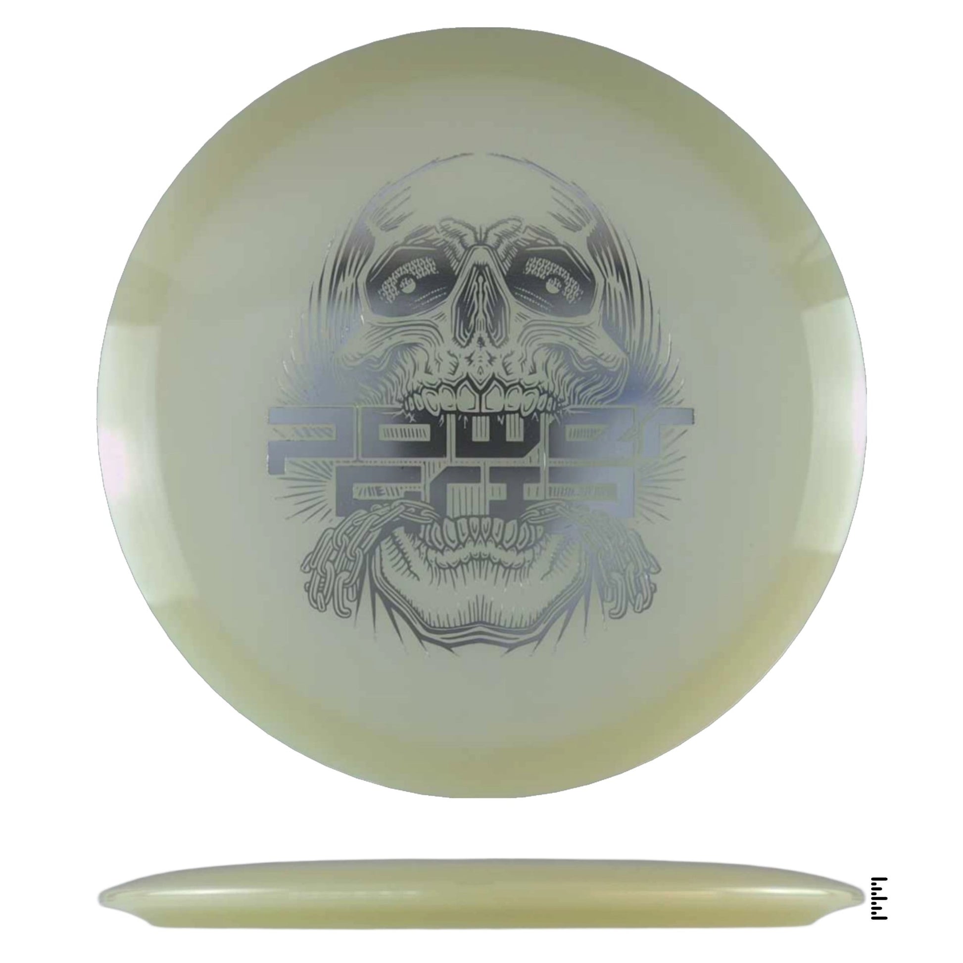 Climo Disc Golf 5x Glow Streak - Skull Stamp - Glow - Powergrip USA