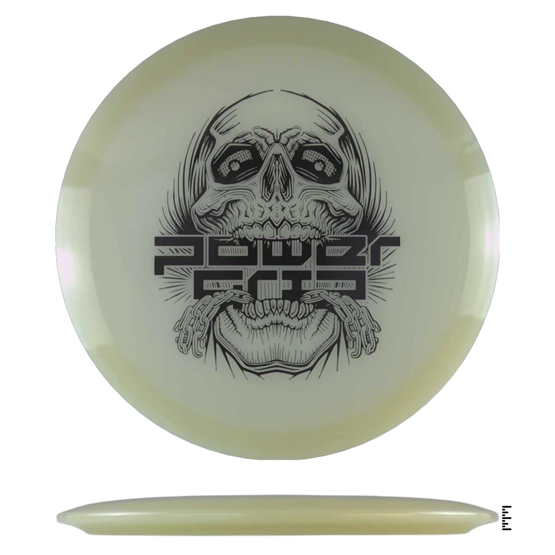 Climo Disc Golf 5x Glow Streak - Skull Stamp - Glow - Powergrip USA