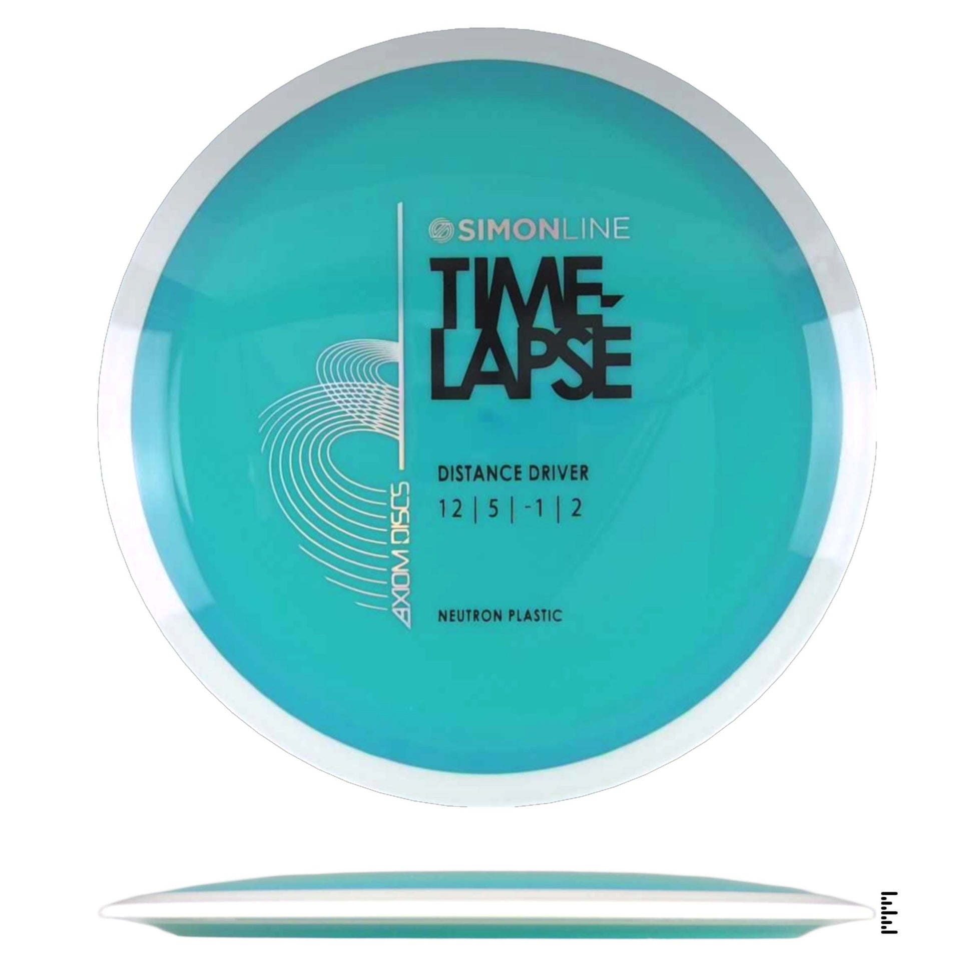 Axiom Discs Simon Line Neutron Time - Lapse - Turquoise / White - Powergrip USA