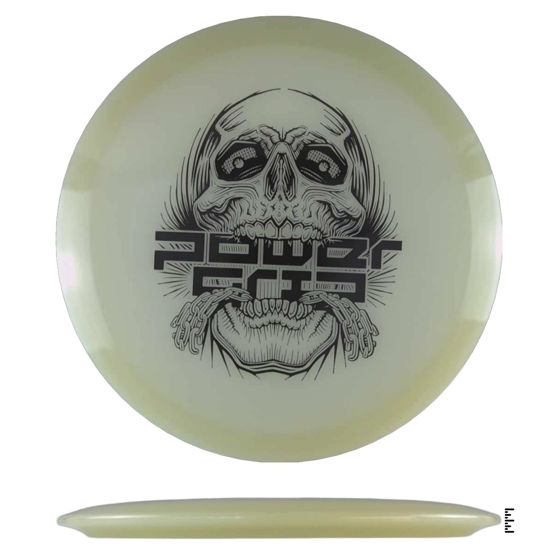 Climo Disc Golf 5x Glow Streak - Skull Stamp - Glow - Powergrip USA