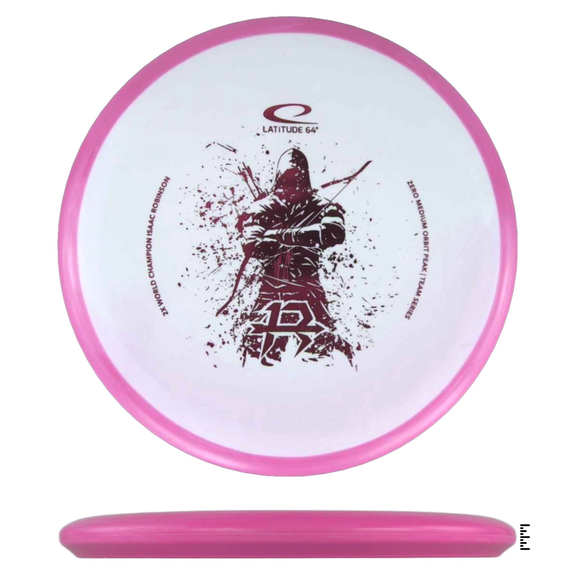Zero Medium Orbit Peak - Isaac Robinson Team Series 2025 - White / Pink - Powergrip USA
