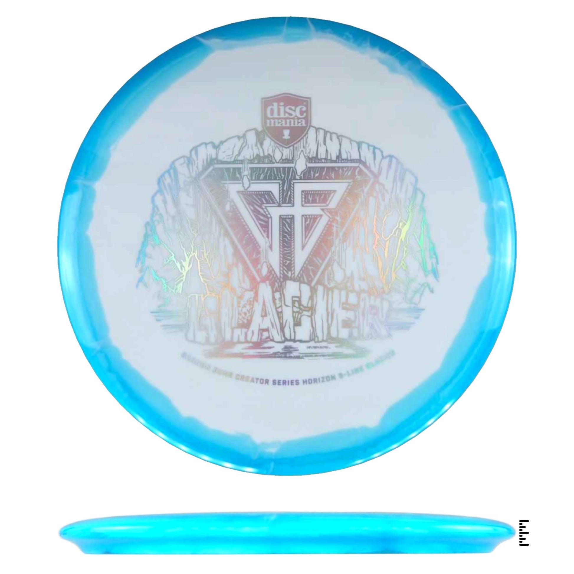 Discmania Horizon S - Line Glacier Gannon Buhr Creator Series - White / Blue - Powergrip USA
