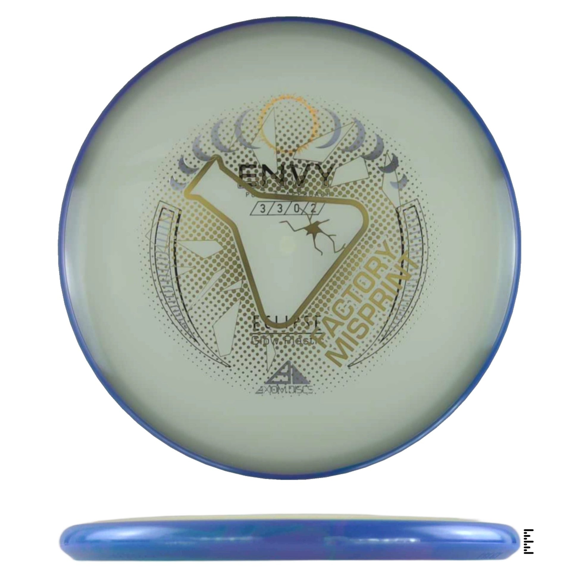 Axiom Discs Eclipse Envy Factory Misprint - Blue - Powergrip USA